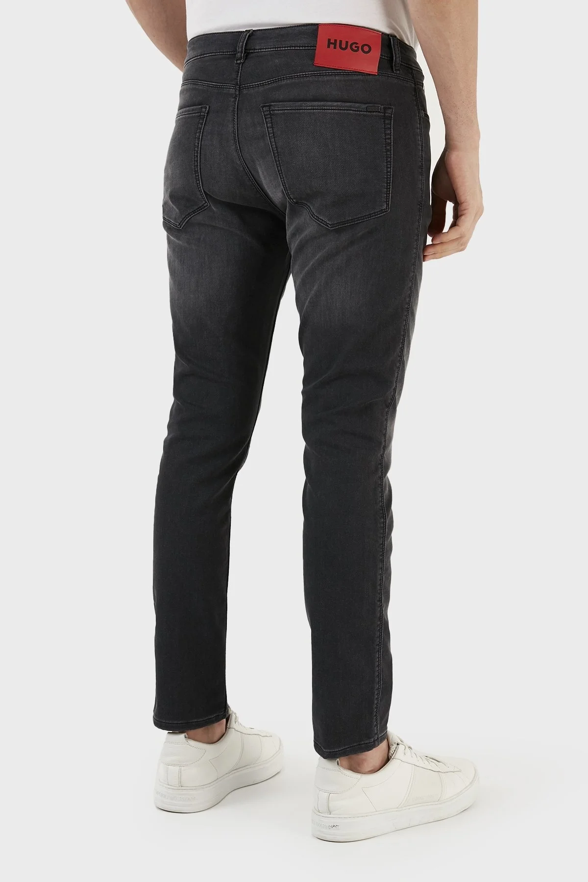 Hugo Pamuklu Normal Bel Slim Fit Dar Paça Jeans Erkek Kot Pantolon 50483966 040 ANTRASİT - 6