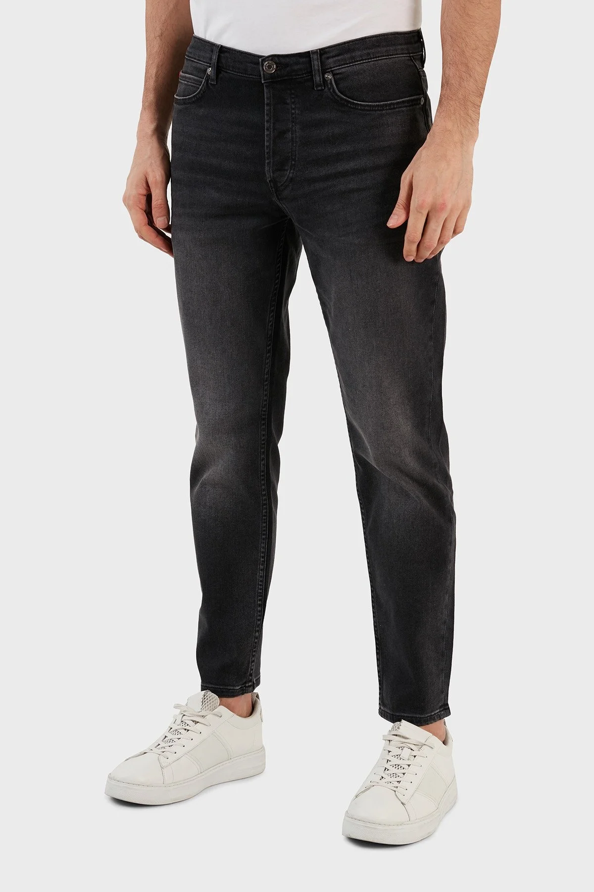 Hugo Pamuklu Normal Bel Slim Fit Daralan Paça Jeans Erkek Kot Pantolon 50483876 033 SİYAH - 2