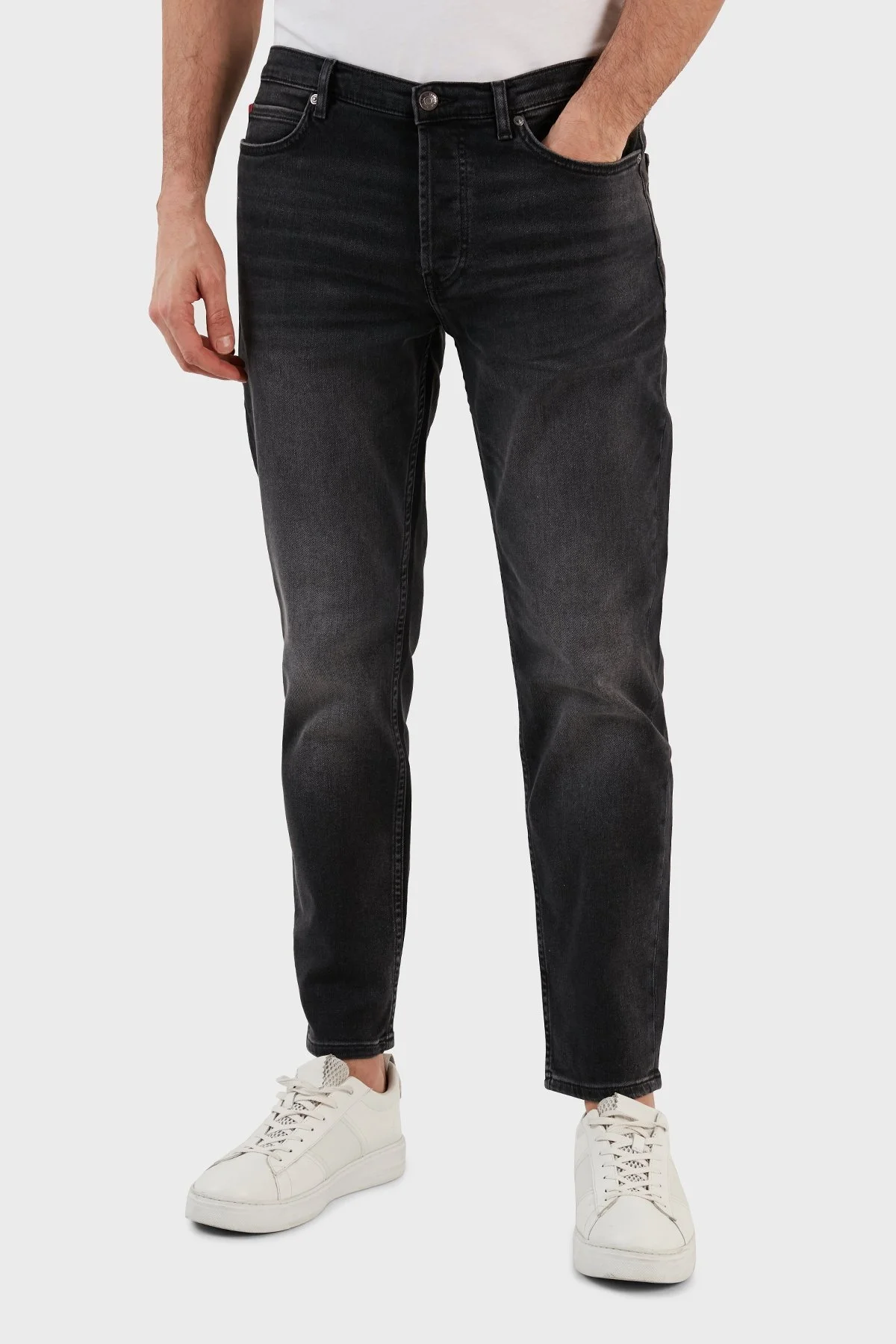 Hugo Pamuklu Normal Bel Slim Fit Daralan Paça Jeans Erkek Kot Pantolon 50483876 033 SİYAH - 3
