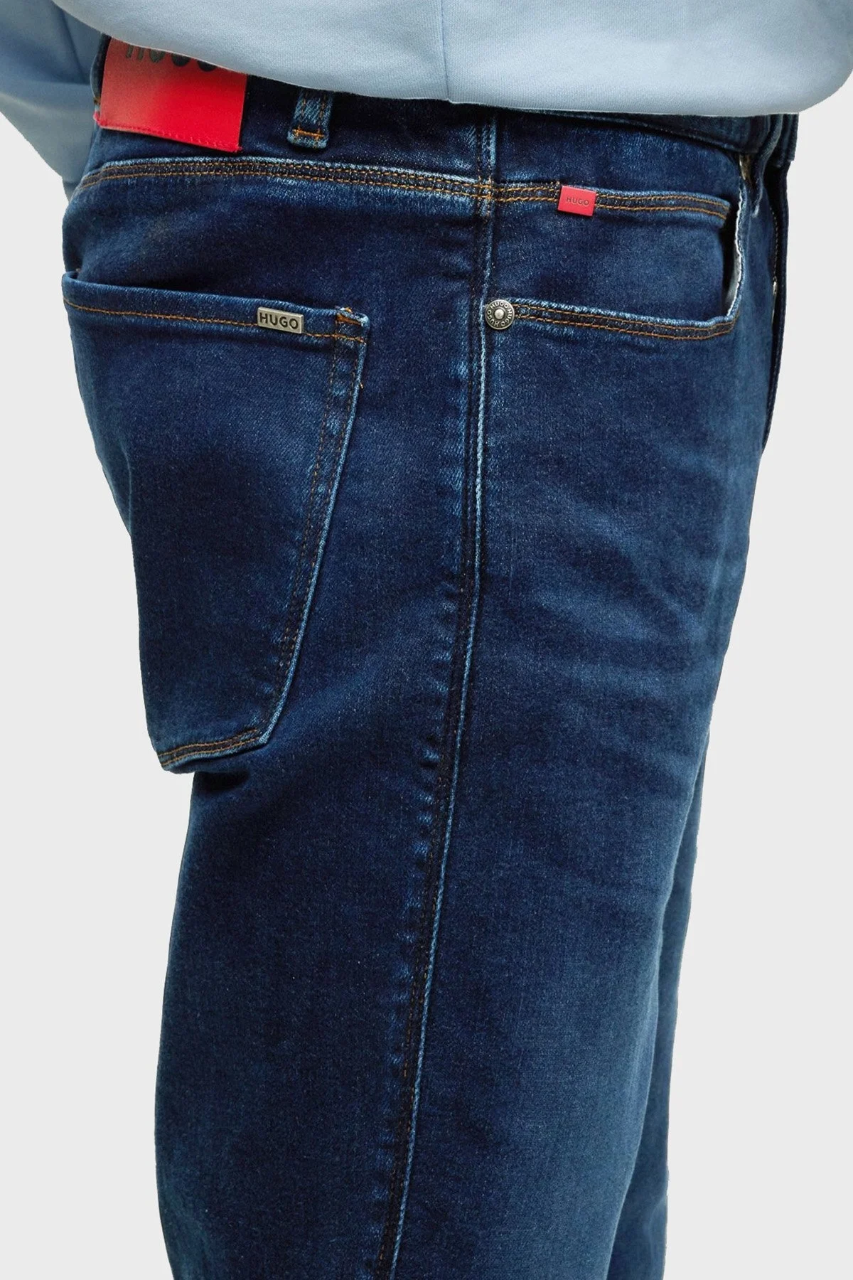 Hugo Pamuklu Normal Bel Slim Fit Jeans Erkek Kot Pantolon 50476162 413 LACİVERT - 4