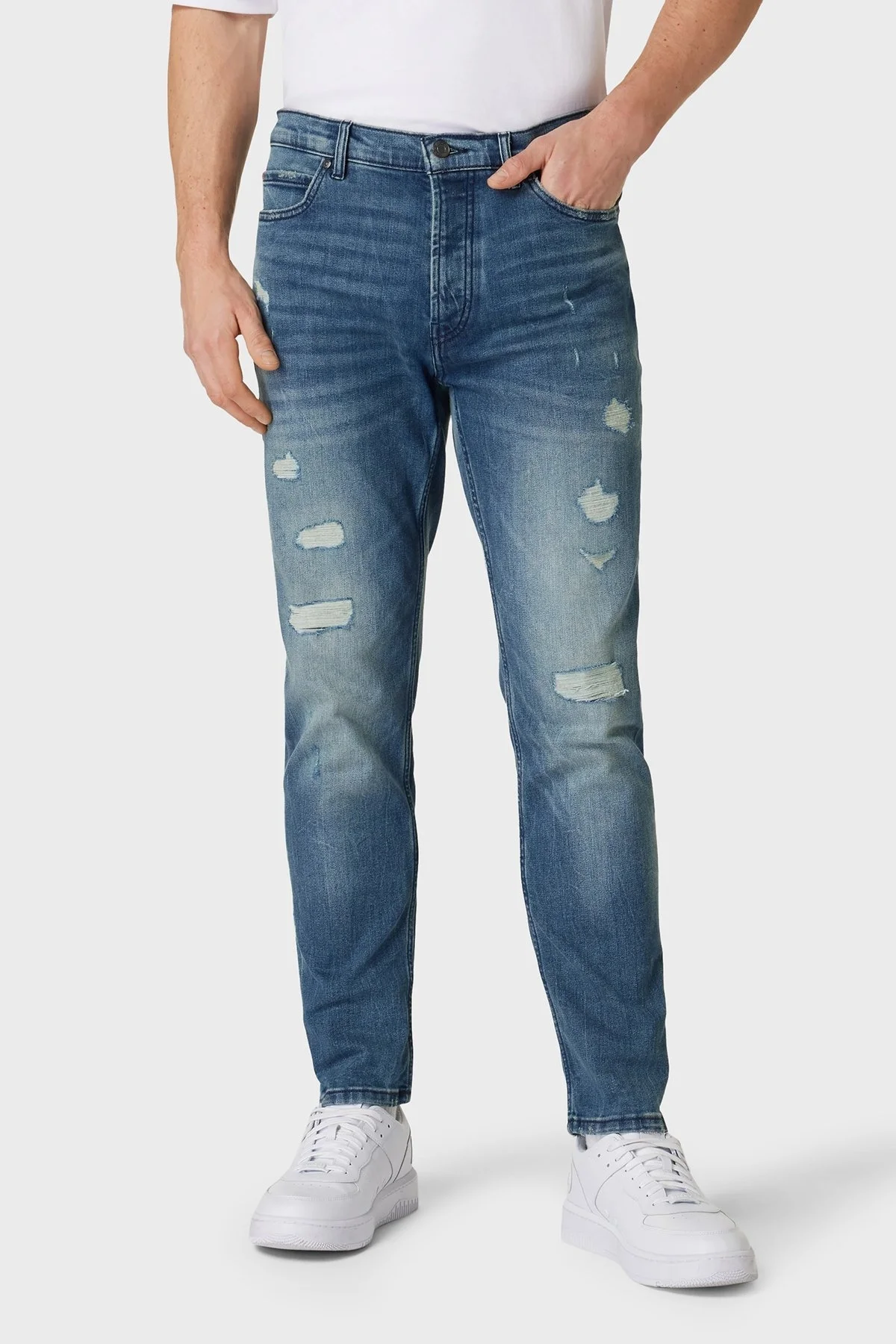 Hugo Pamuklu Normal Bel Slim Fit Jeans Erkek Kot Pantolon 50509101 432 LACİVERT - 1
