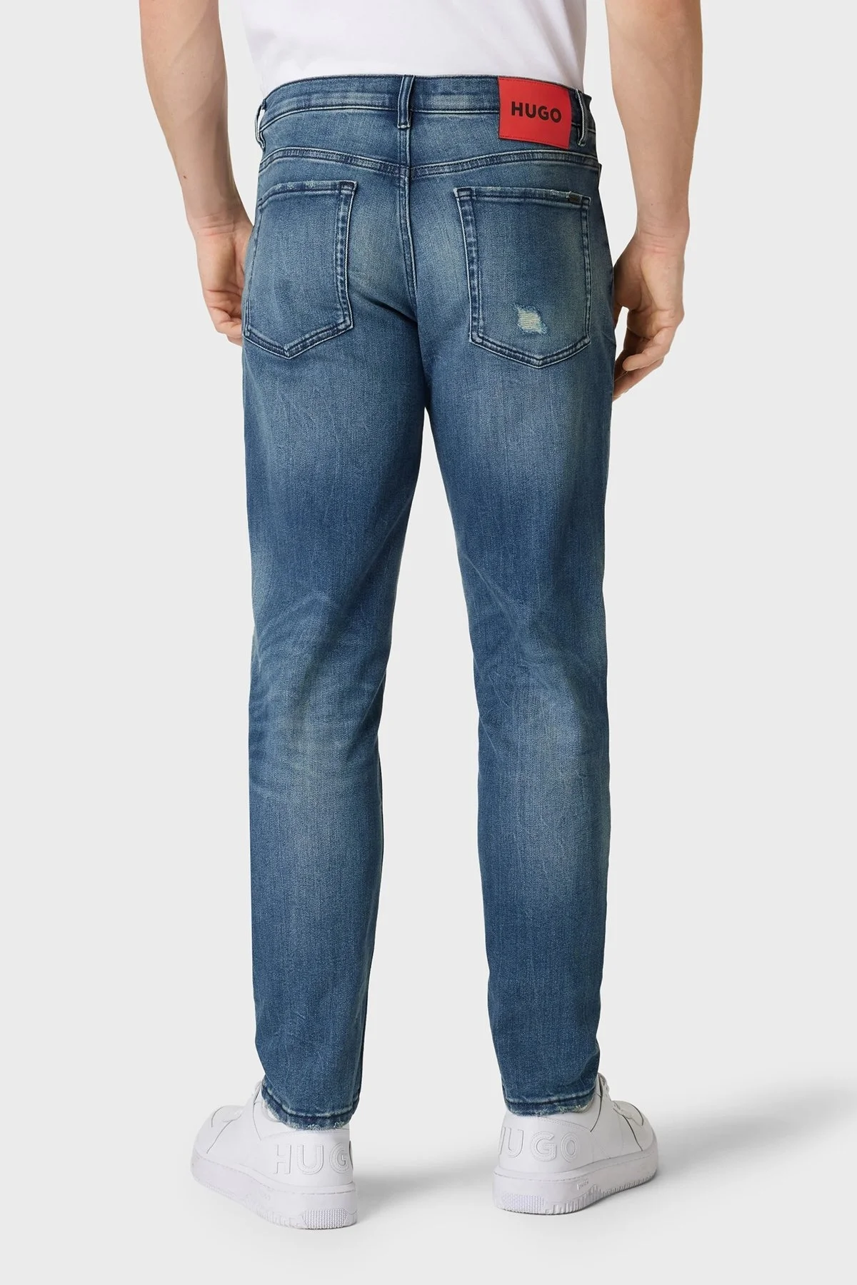 Hugo Pamuklu Normal Bel Slim Fit Jeans Erkek Kot Pantolon 50509101 432 LACİVERT - 3