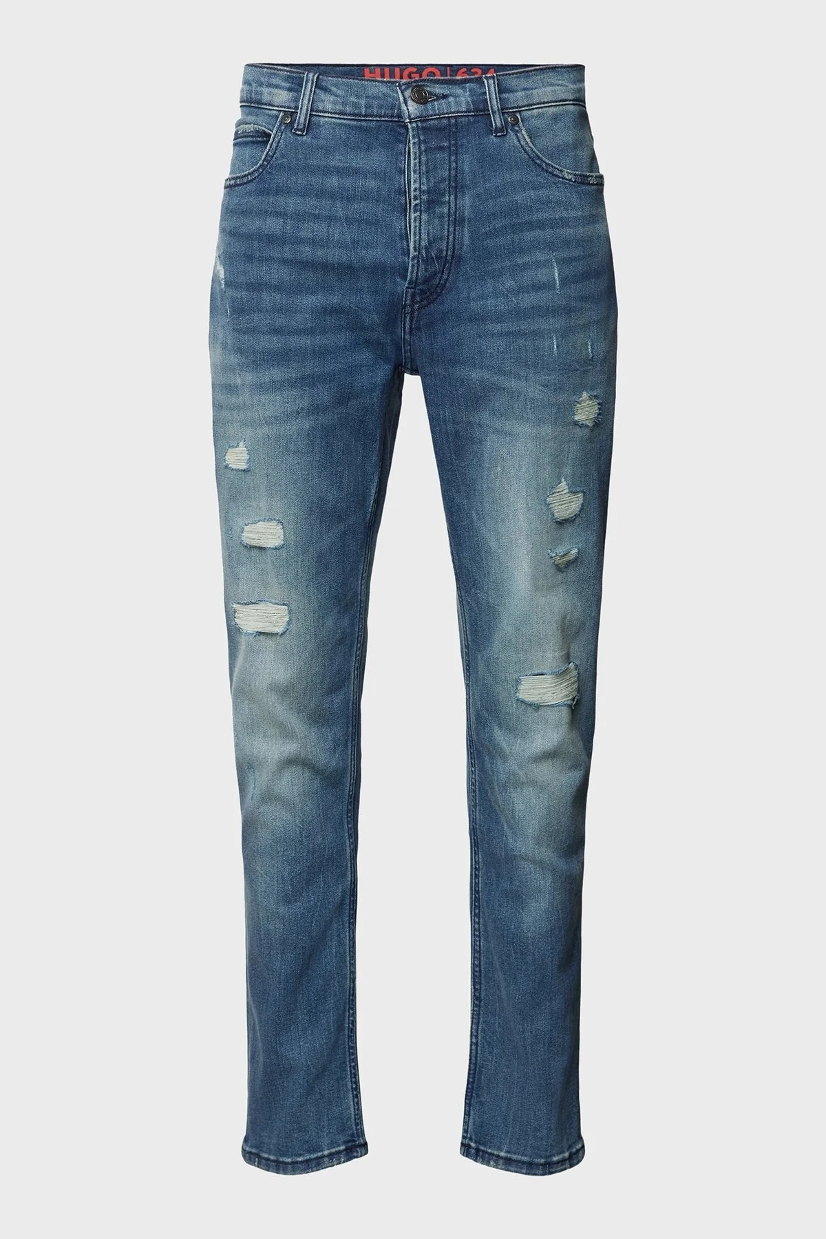 Hugo Pamuklu Normal Bel Slim Fit Jeans Erkek Kot Pantolon 50509101 432 LACİVERT - 5