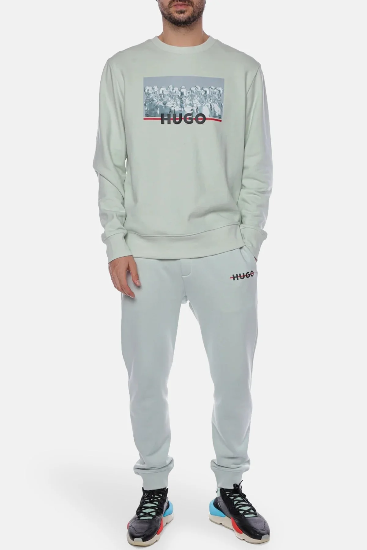 Hugo Pamuklu Rahat Kesim Jogger Spor Erkek Pantolon 50481152 331 MİNT - 2