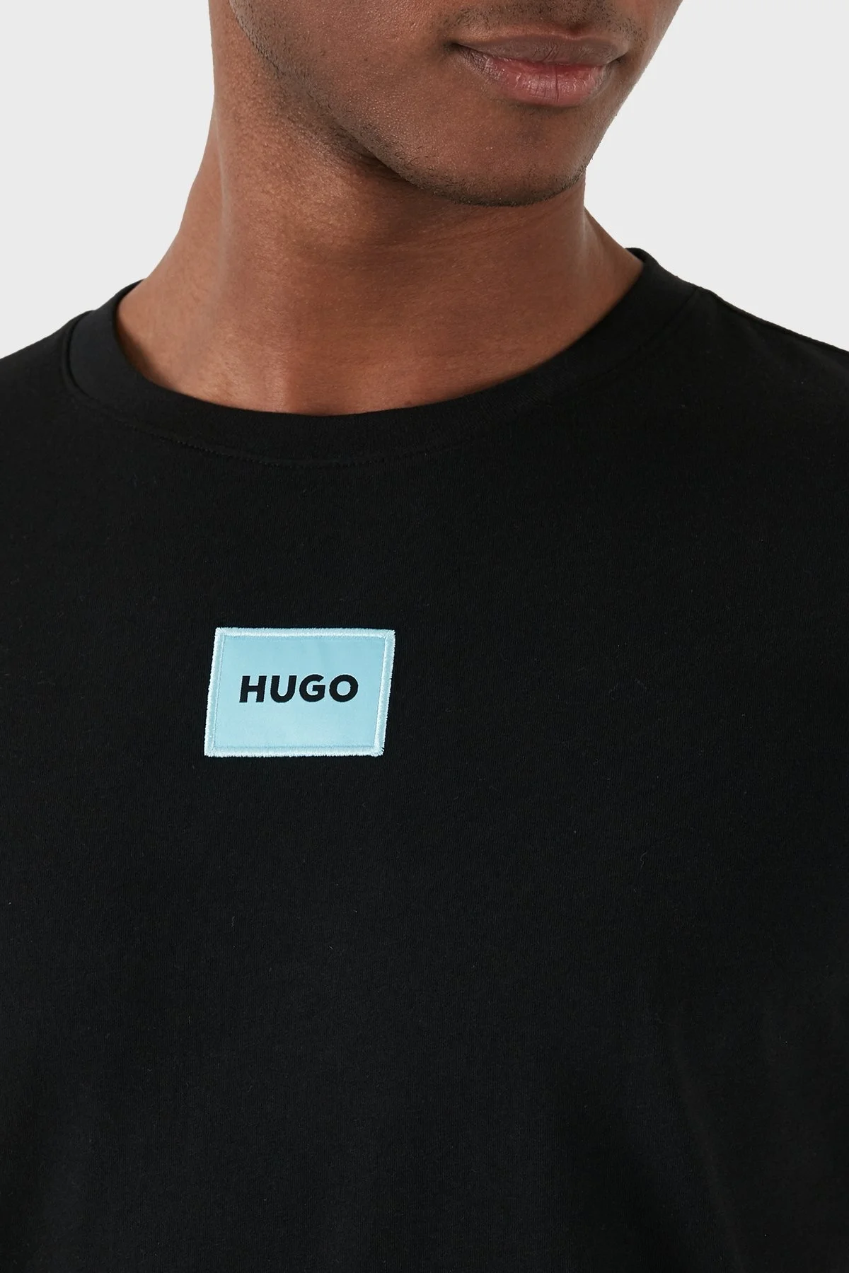 Hugo Pamuklu Regular Fit Bisiklet Yaka Erkek T Shirt 50447978 009 SİYAH - 6