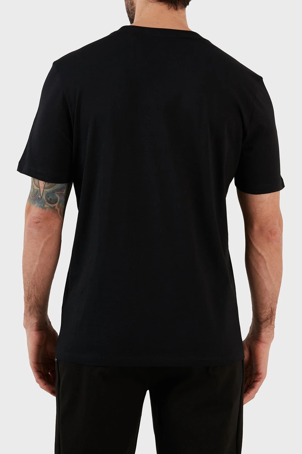 Hugo Pamuklu Regular Fit Bisiklet Yaka Erkek T Shirt 50488913 001 SİYAH - 6