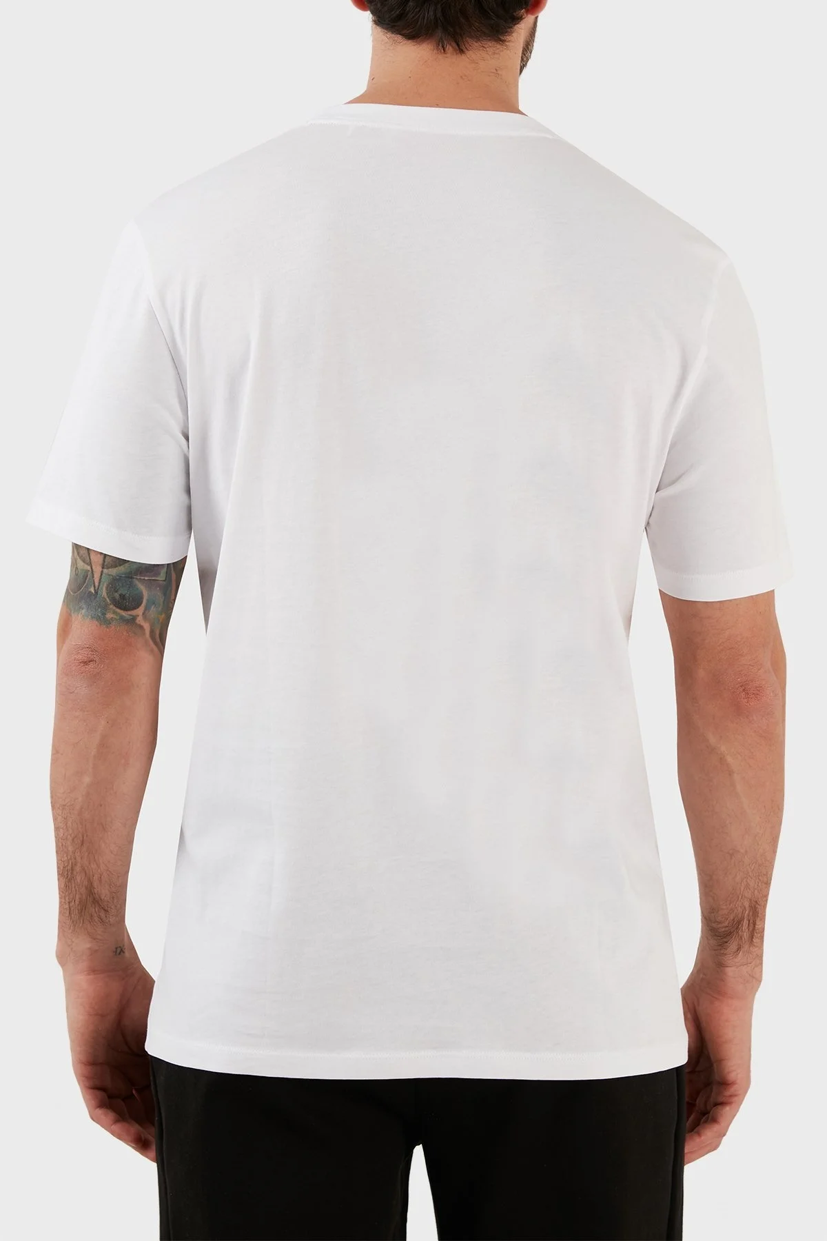 Hugo Pamuklu Regular Fit Bisiklet Yaka Erkek T Shirt 50488913 100 BEYAZ - 6