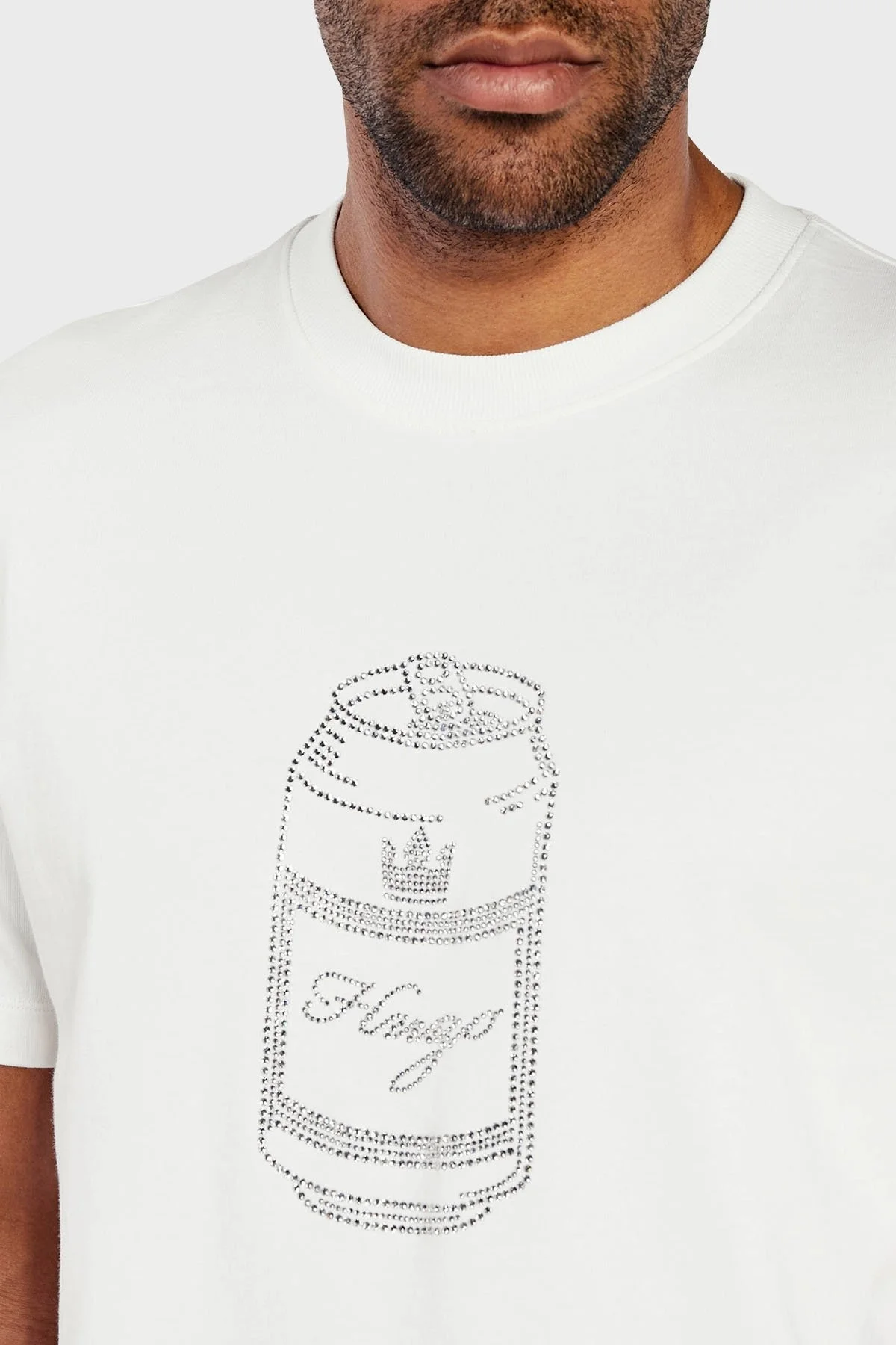 Hugo Pamuklu Regular Fit Bisiklet Yaka Erkek T Shirt 50513832 100 BEYAZ - 3