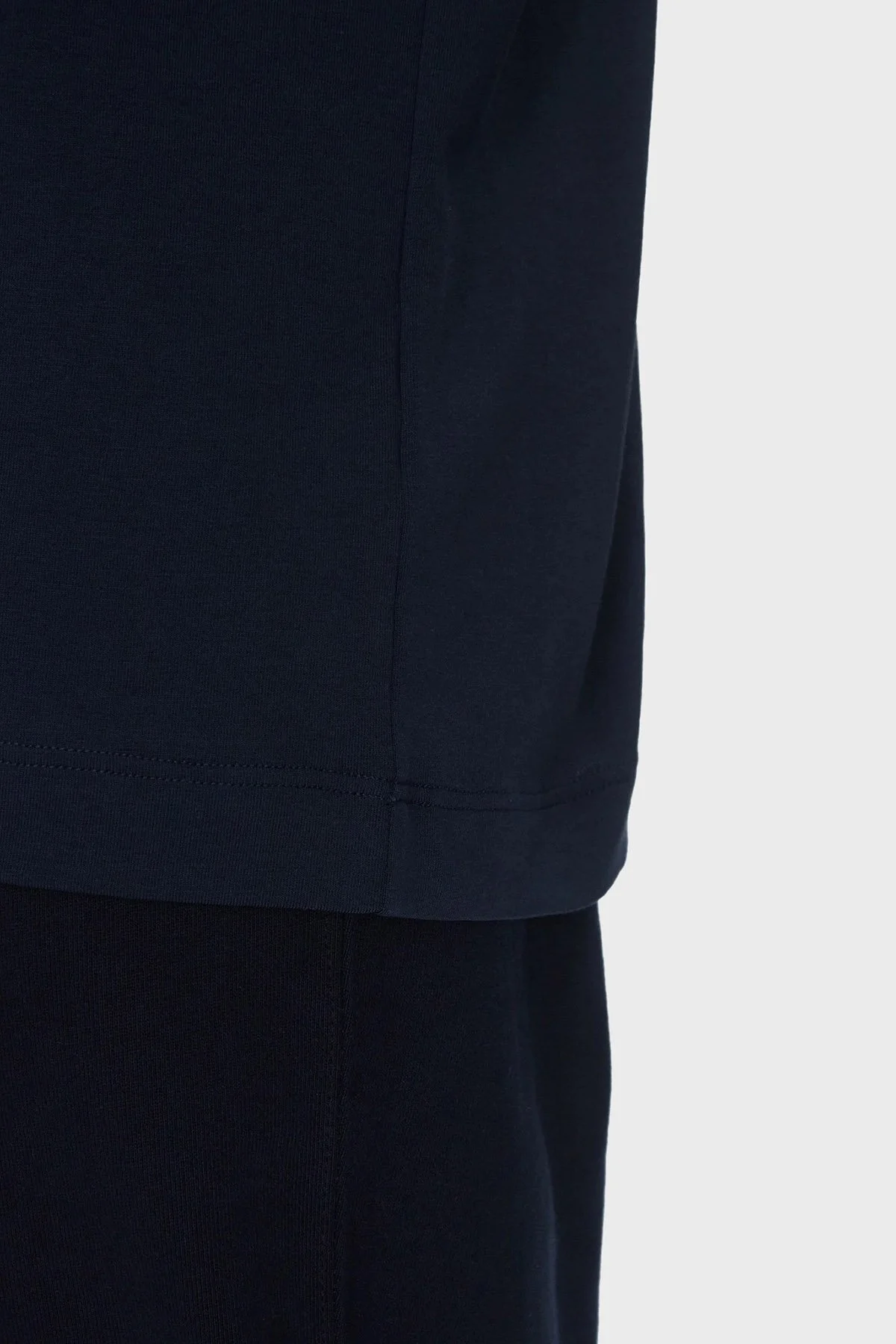 Hugo Pamuklu Regular Fit Bisiklet Yaka Logolu Erkek T Shirt 50525236 405 LACİVERT - 4