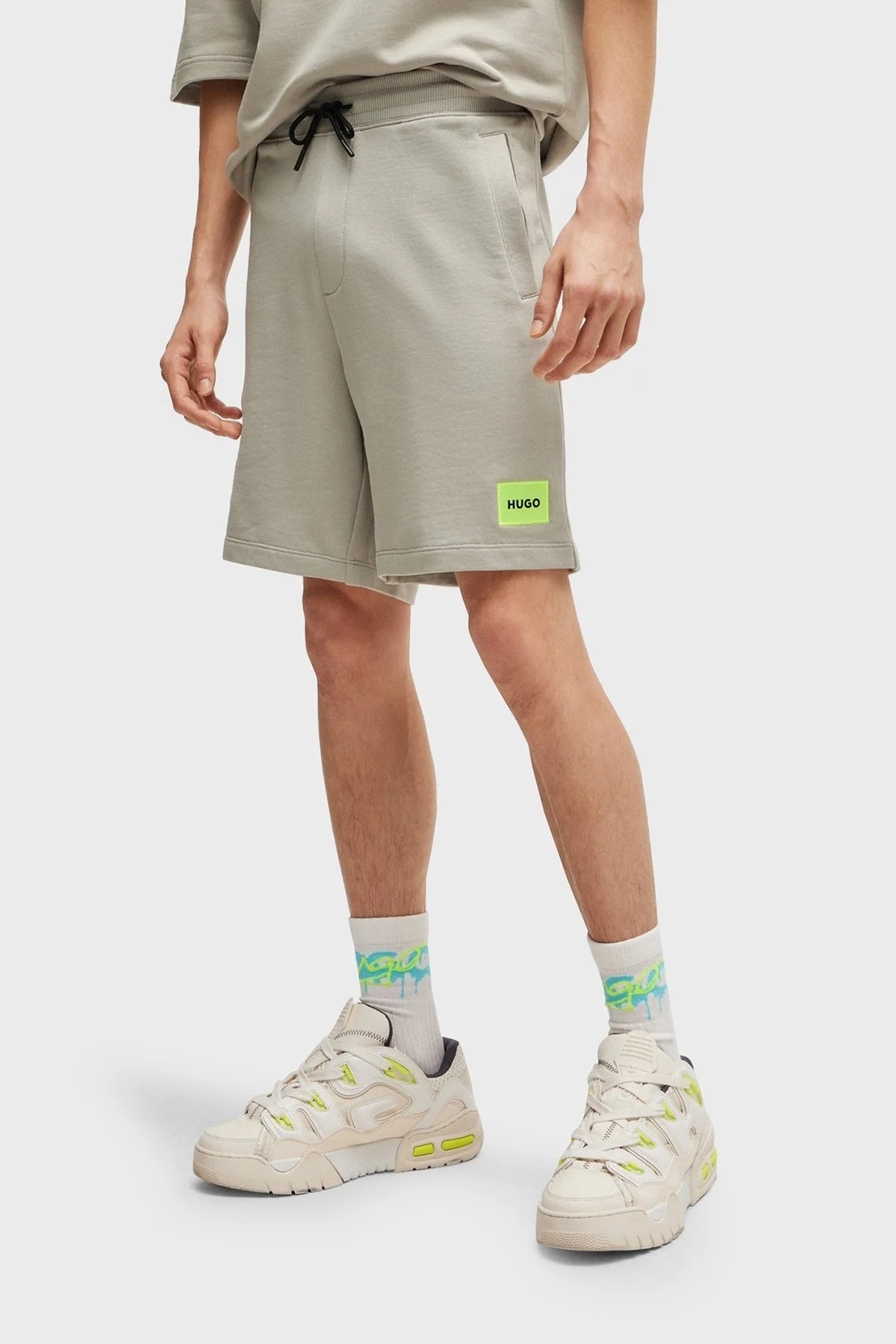 Hugo Pamuklu Regular Fit Cepli Erkek Short 50466196 055 AÇIK GRİ - 7