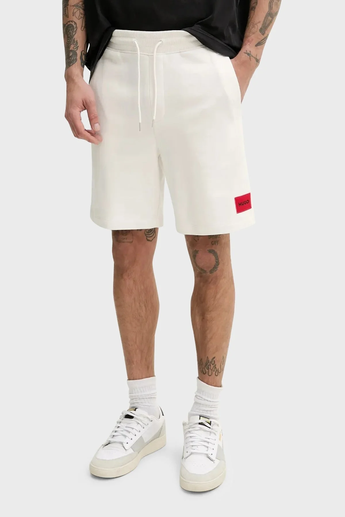 Hugo Pamuklu Regular Fit Cepli Erkek Short 50466196 102 BEYAZ - 1