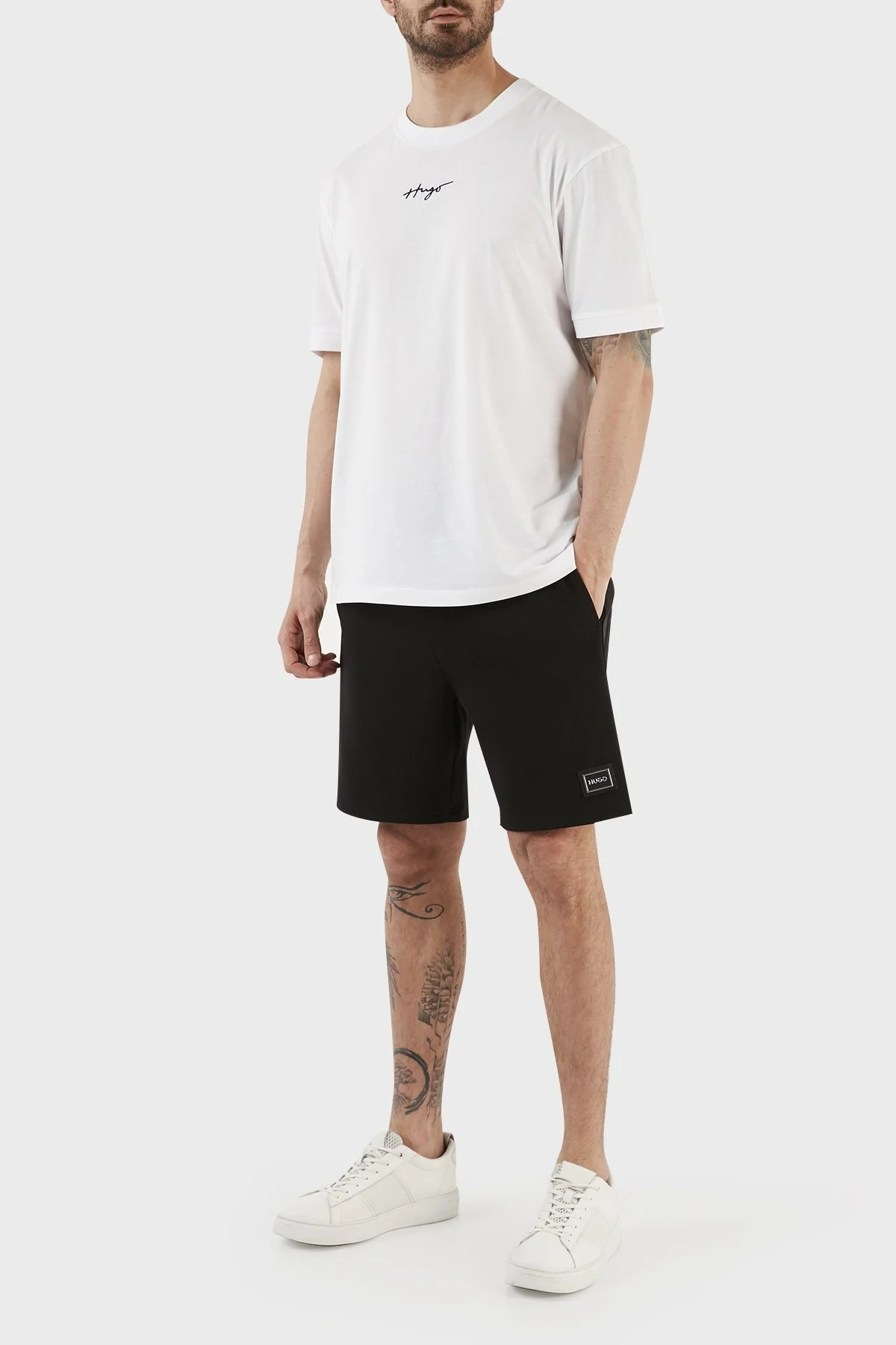 Hugo Pamuklu Regular Fit Cepli Erkek Short 50490819 001 SİYAH - 1