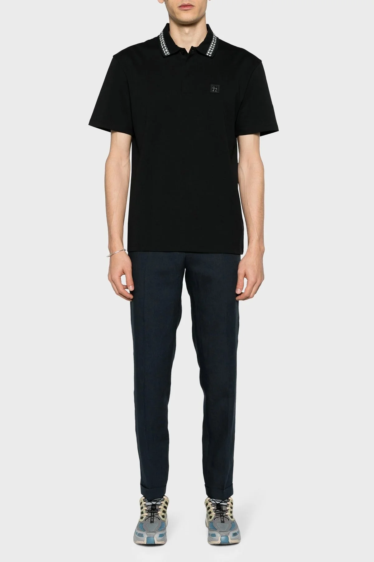 Hugo Pamuklu Regular Fit Erkek Polo Yaka T Shirt 50510036 001 SİYAH - 3