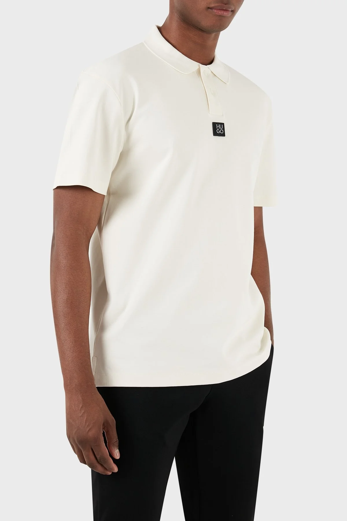 Hugo Pamuklu Regular Fit Erkek Polo Yaka T Shirt 50515269 121 BEYAZ - 1