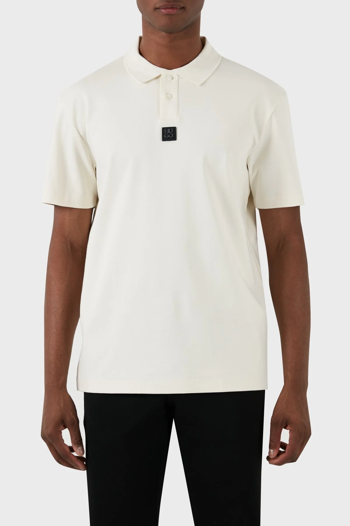 Hugo Pamuklu Regular Fit Erkek Polo Yaka T Shirt 50515269 121 BEYAZ - 4