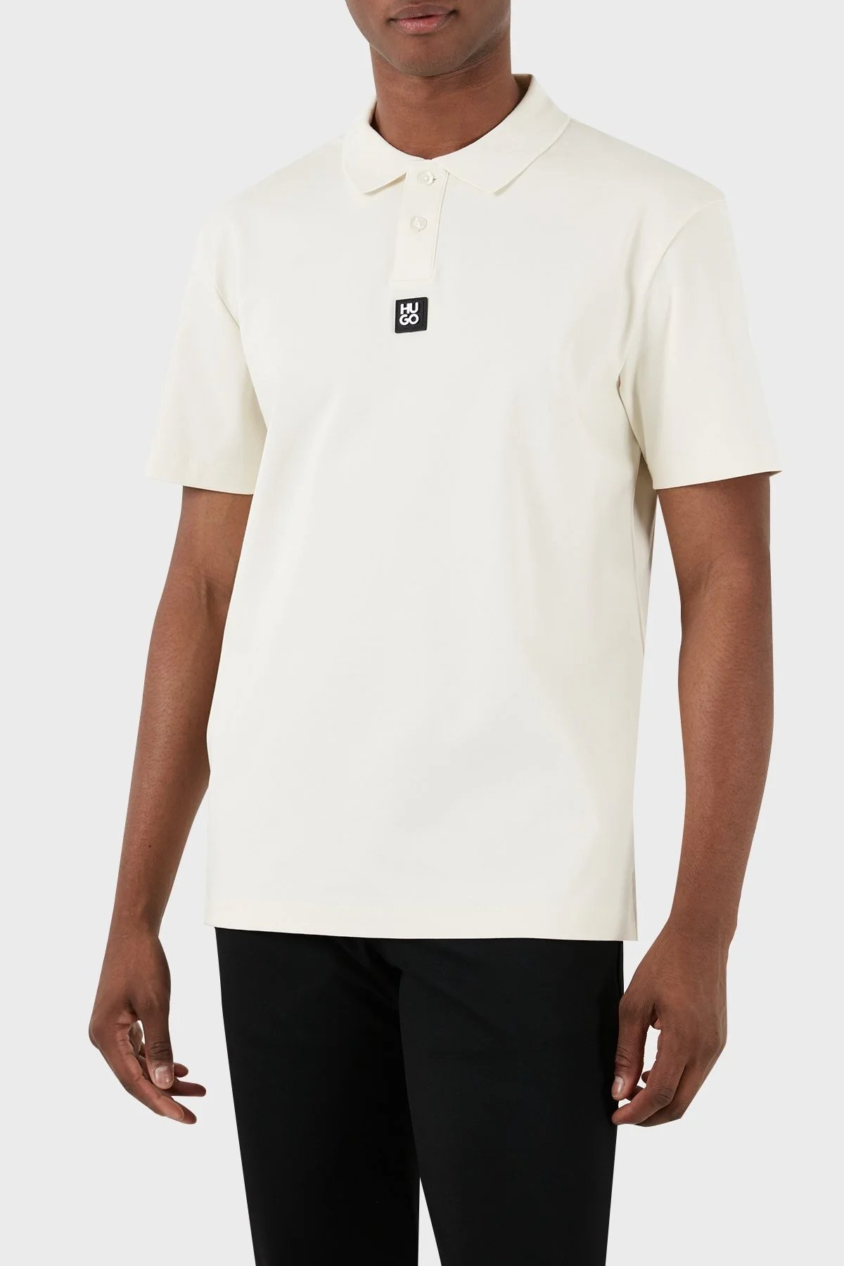 Hugo Pamuklu Regular Fit Erkek Polo Yaka T Shirt 50515269 121 BEYAZ - 5