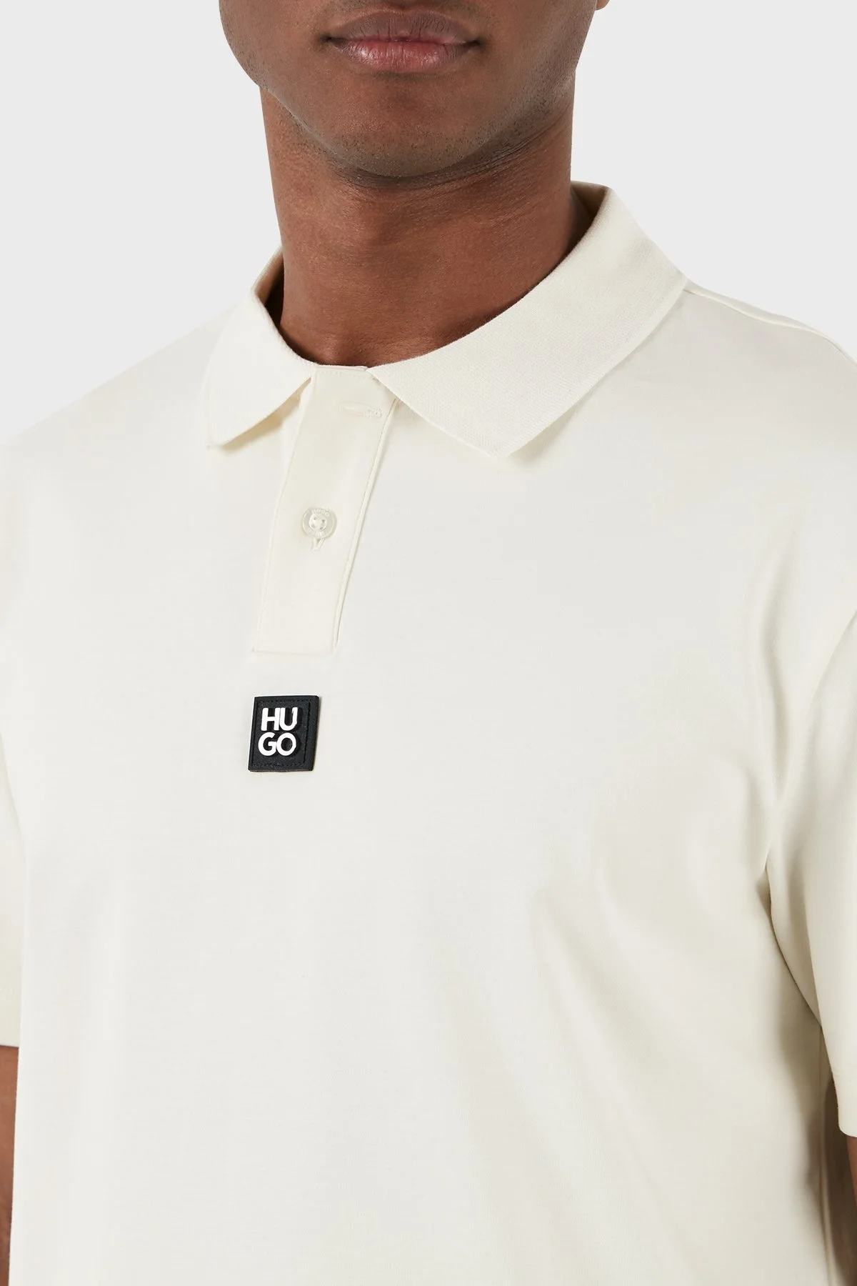 Hugo Pamuklu Regular Fit Erkek Polo Yaka T Shirt 50515269 121 BEYAZ - 6