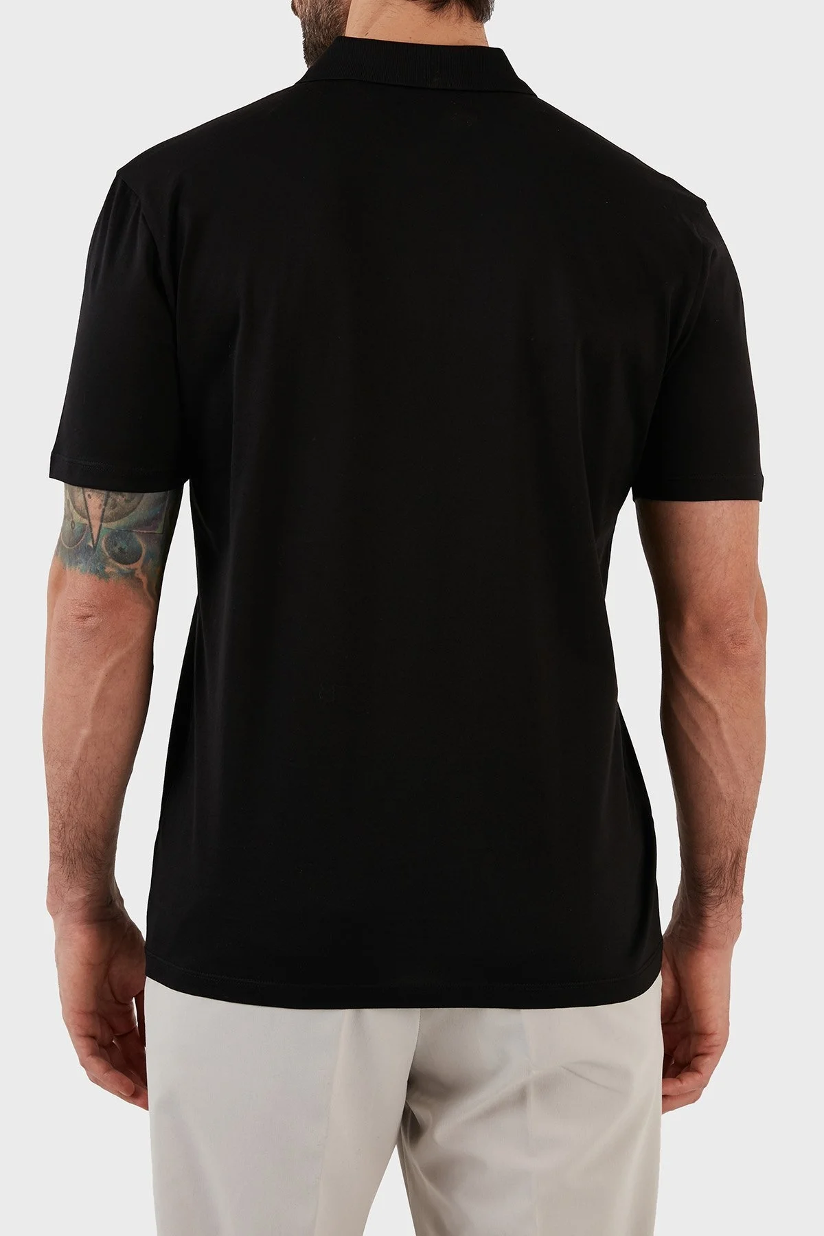 Hugo Pamuklu Regular Fit Fermuarlı Erkek Polo T Shirt 50482890 001 SİYAH - 6