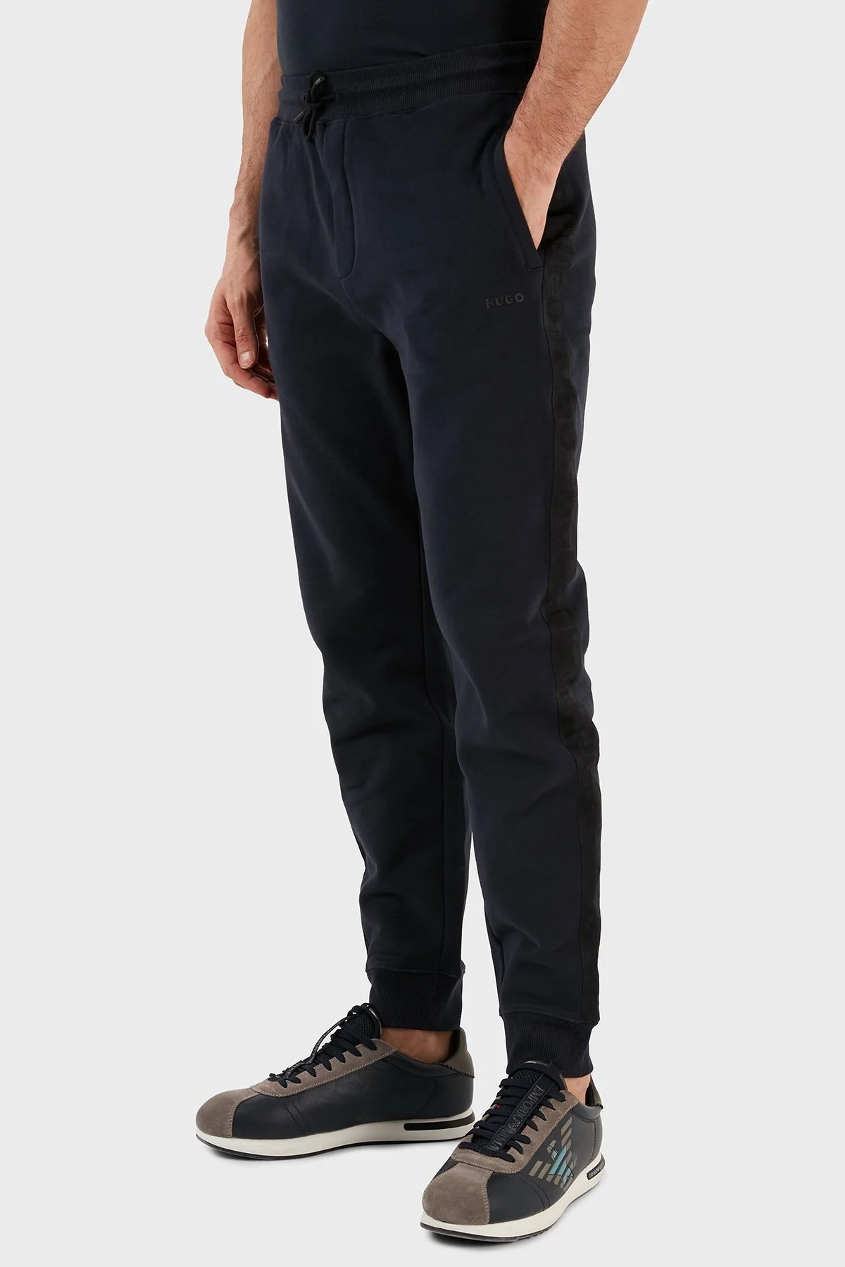 Hugo Pamuklu Regular Fit Jogger Spor Erkek Pantolon 50475338 405 LACİVERT - 3