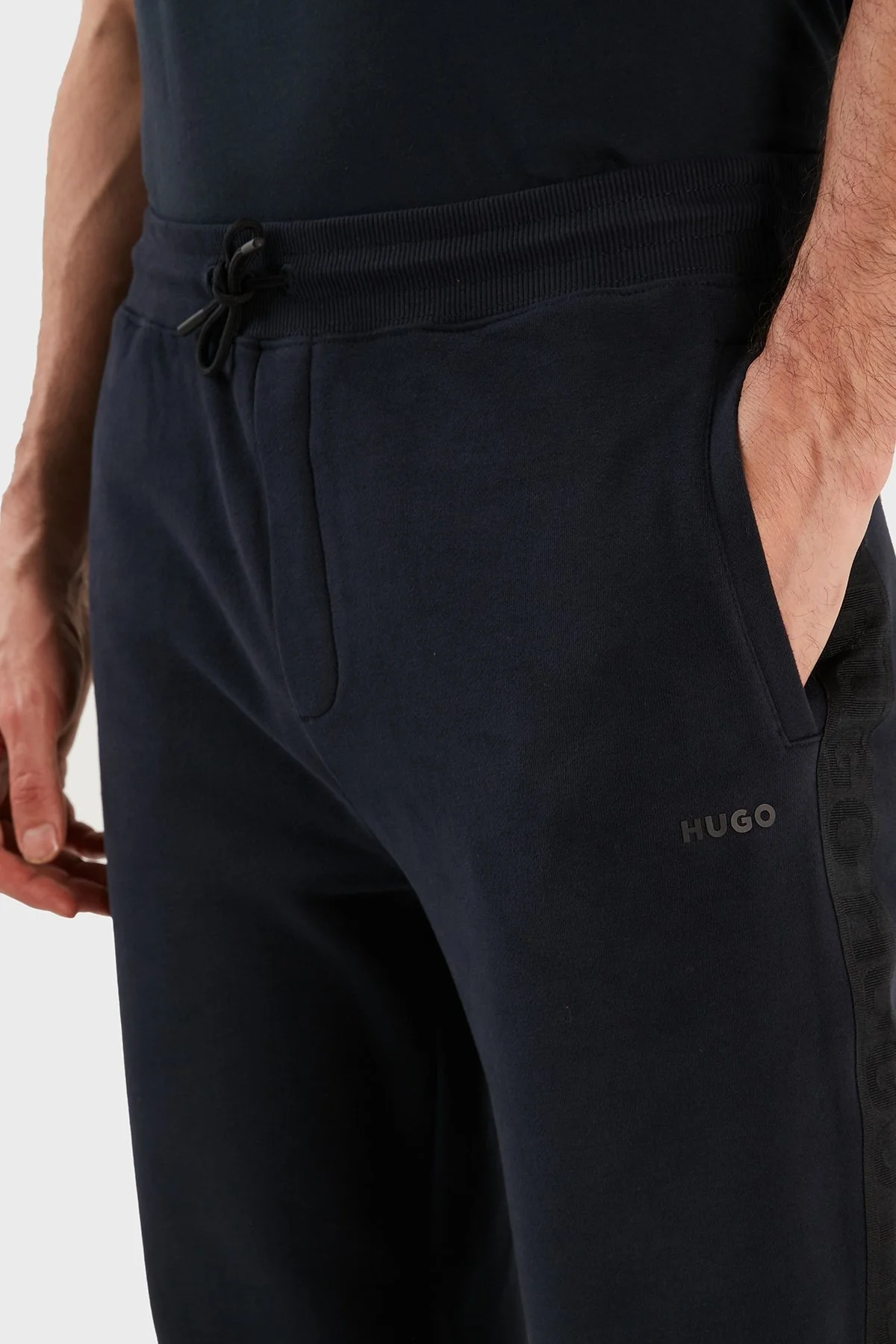 Hugo Pamuklu Regular Fit Jogger Spor Erkek Pantolon 50475338 405 LACİVERT - 5
