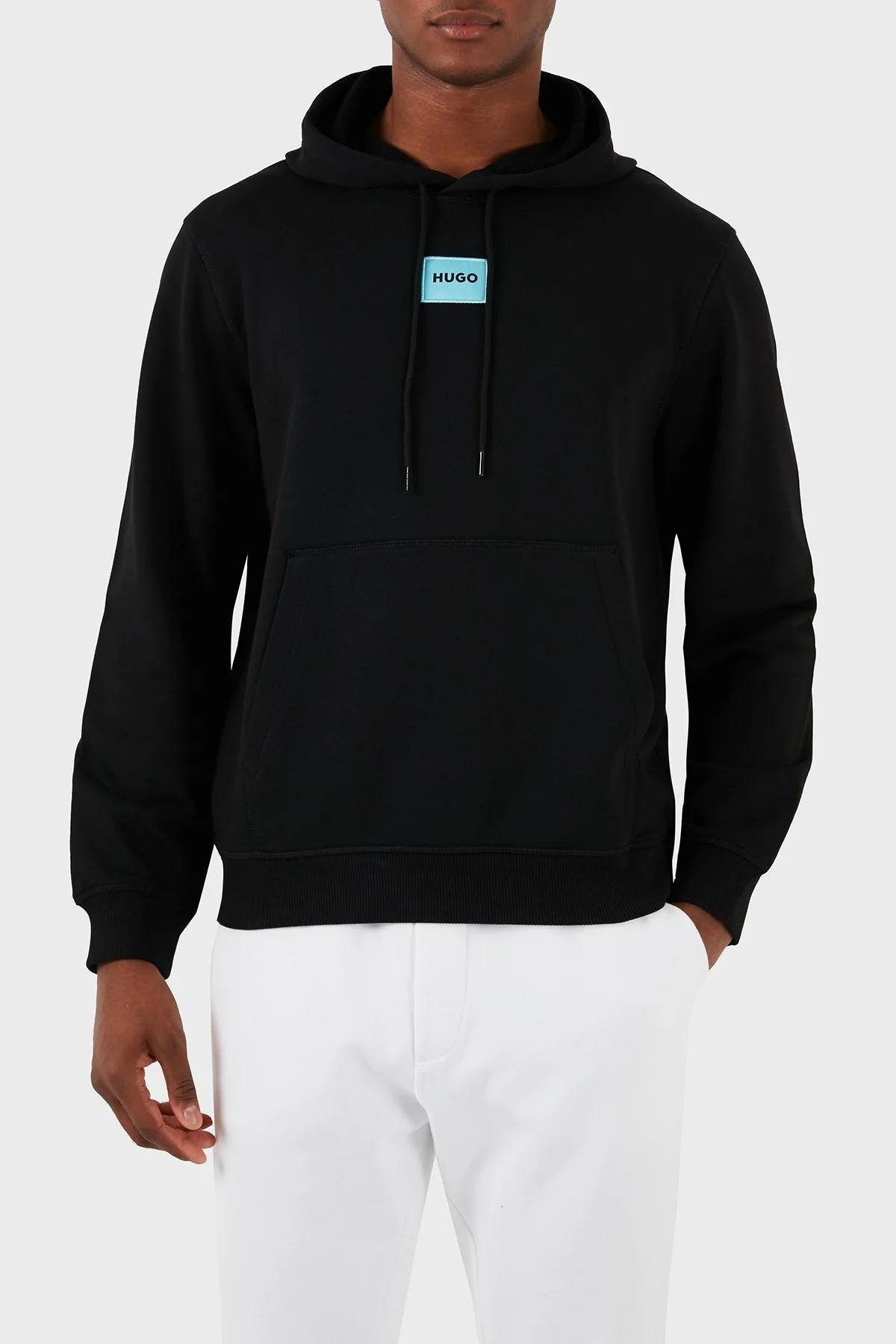 Hugo Pamuklu Regular Fit Kapüşonlu Erkek Sweat 50458700 009 SİYAH - 1