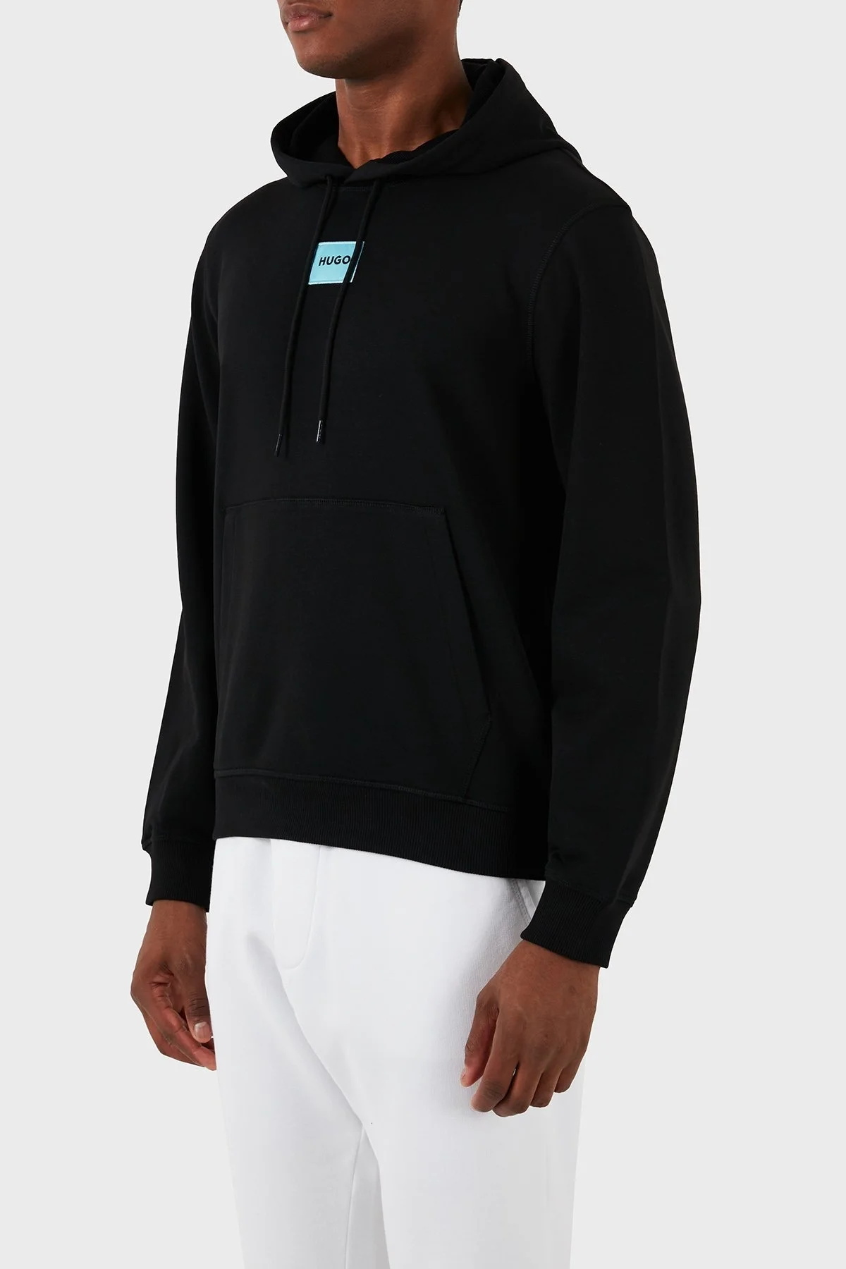 Hugo Pamuklu Regular Fit Kapüşonlu Erkek Sweat 50458700 009 SİYAH - 3