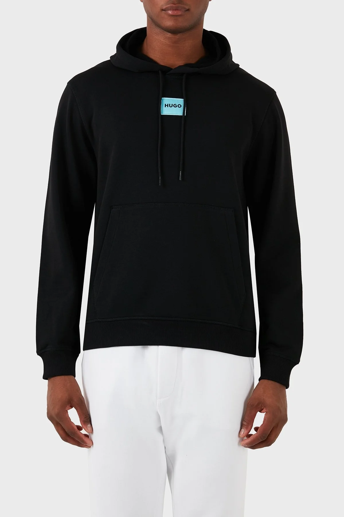 Hugo Pamuklu Regular Fit Kapüşonlu Erkek Sweat 50458700 009 SİYAH - 5