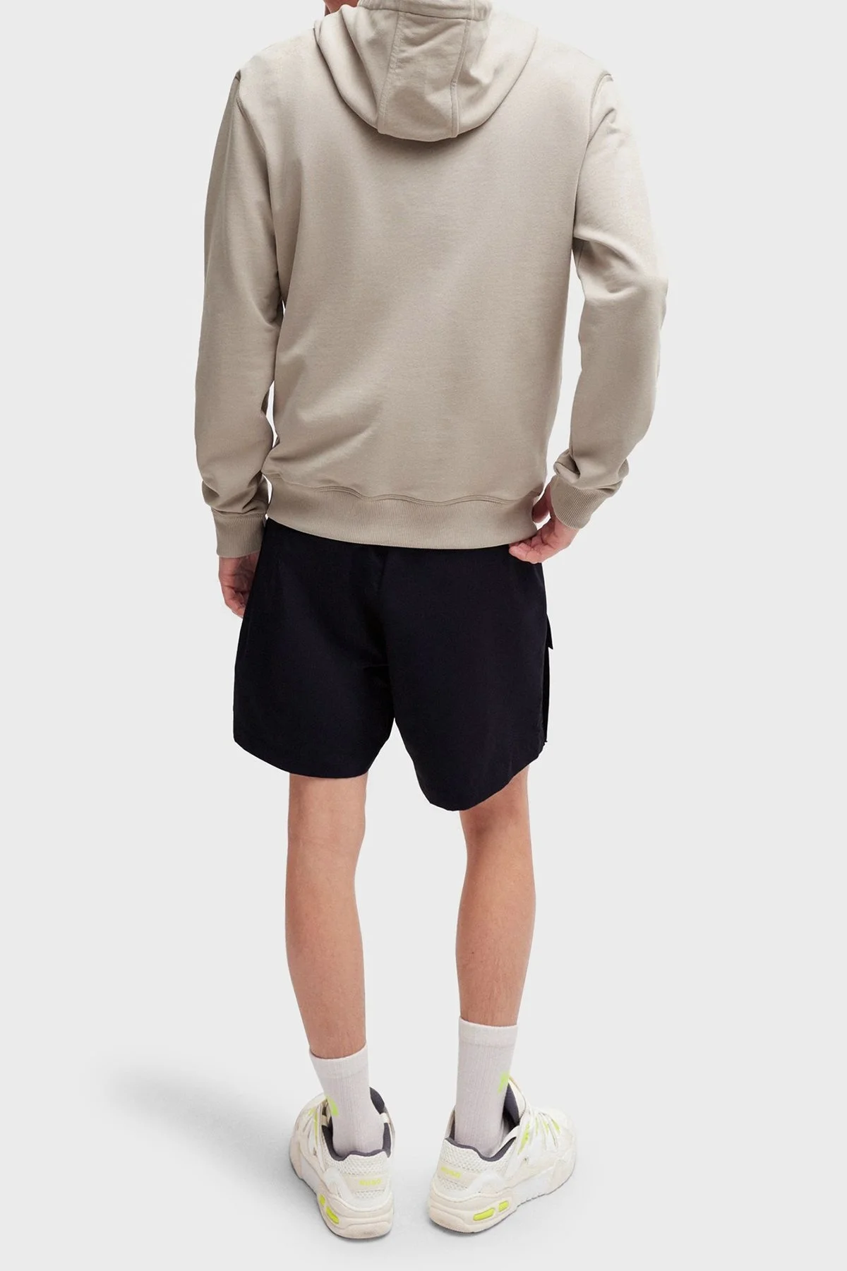 Hugo Pamuklu Regular Fit Kapüşonlu Erkek Sweat 50458700 055 GRİ - 2