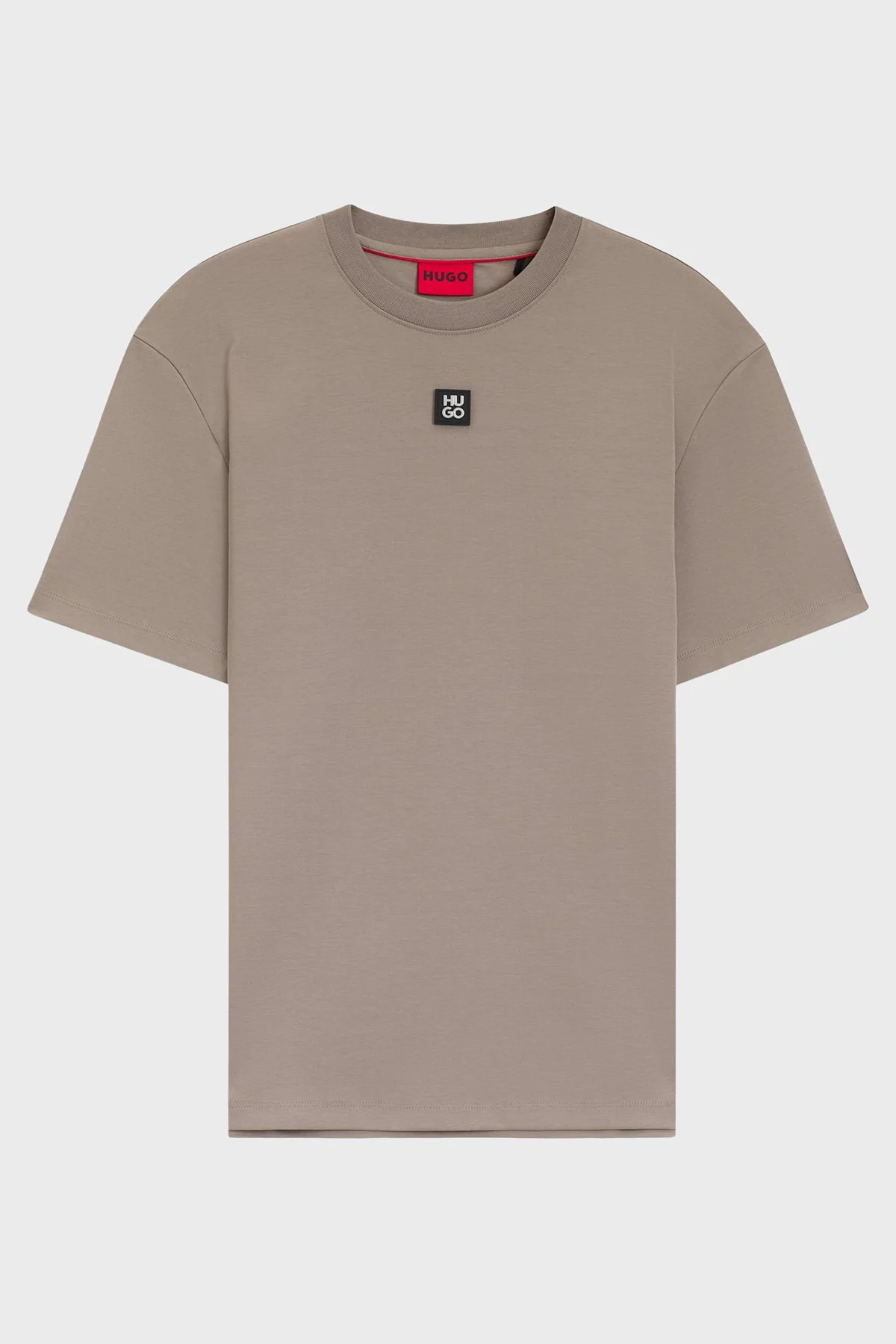 Hugo Pamuklu Regular Fit Logolu Bisiklet Yaka Erkek T Shirt 50505201 237 GRİ - 5