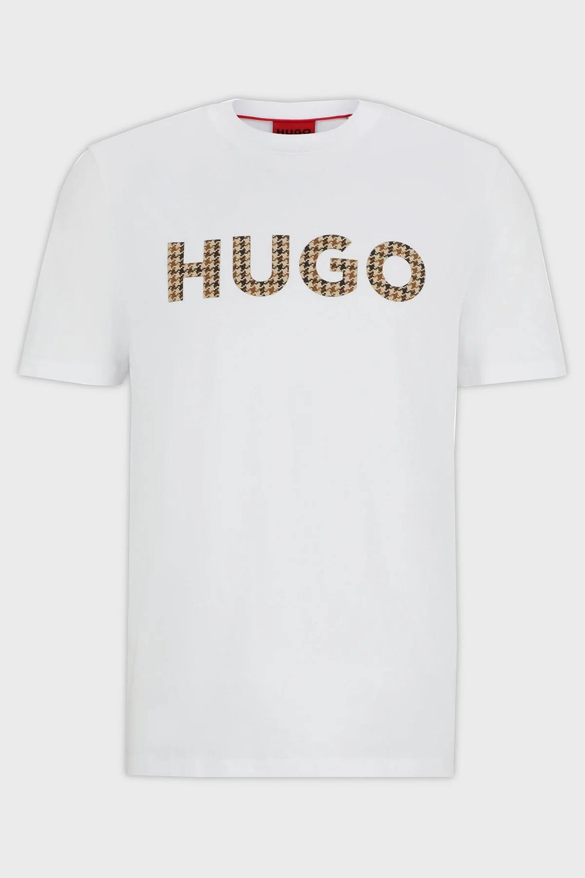 Hugo Pamuklu Regular Fit Logolu Bisiklet Yaka Erkek T Shirt 50519724 100 BEYAZ - 5