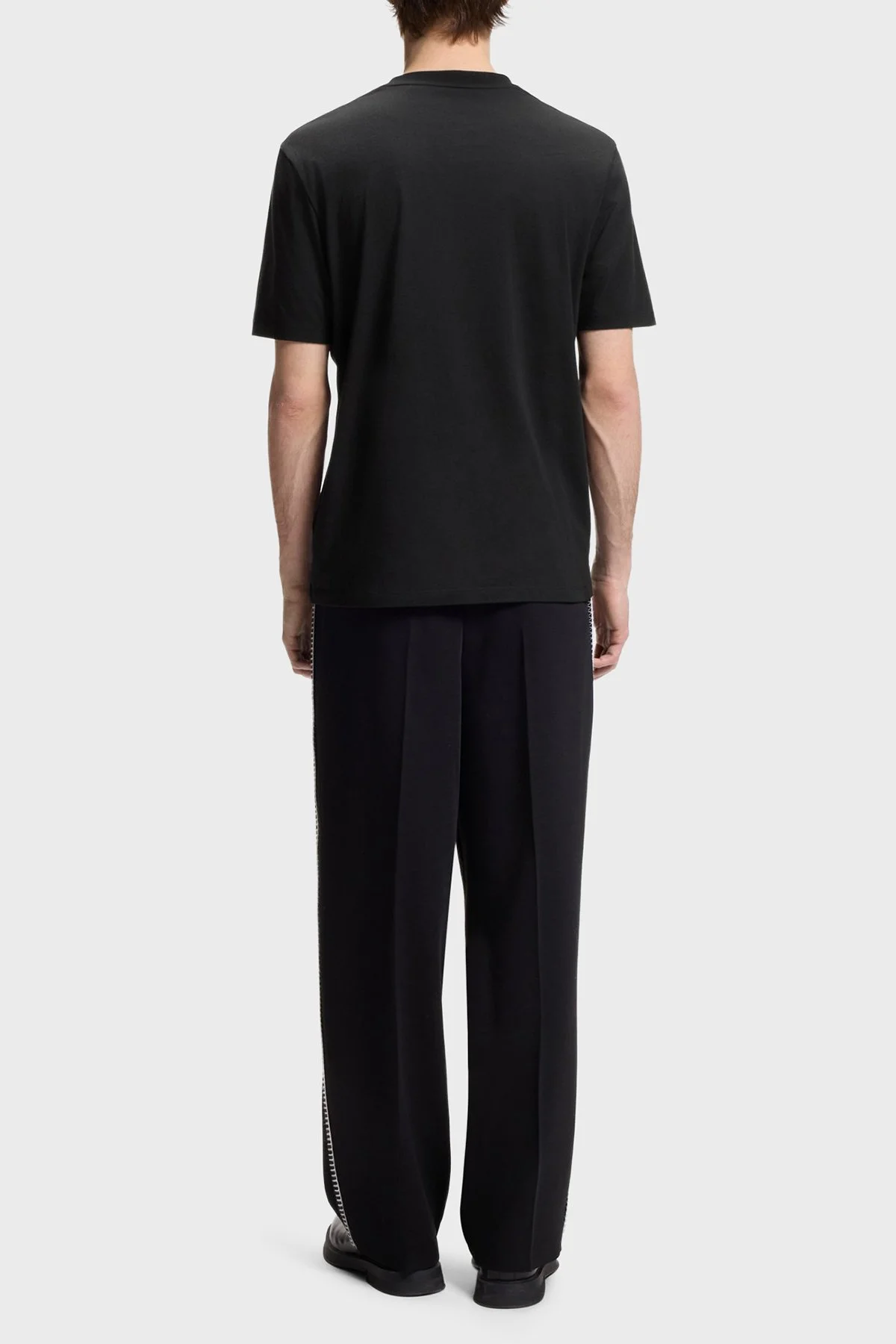 Hugo Pamuklu Regular Fit Logolu Bisiklet Yaka Erkek T Shirt 50557437 001 SİYAH - 3