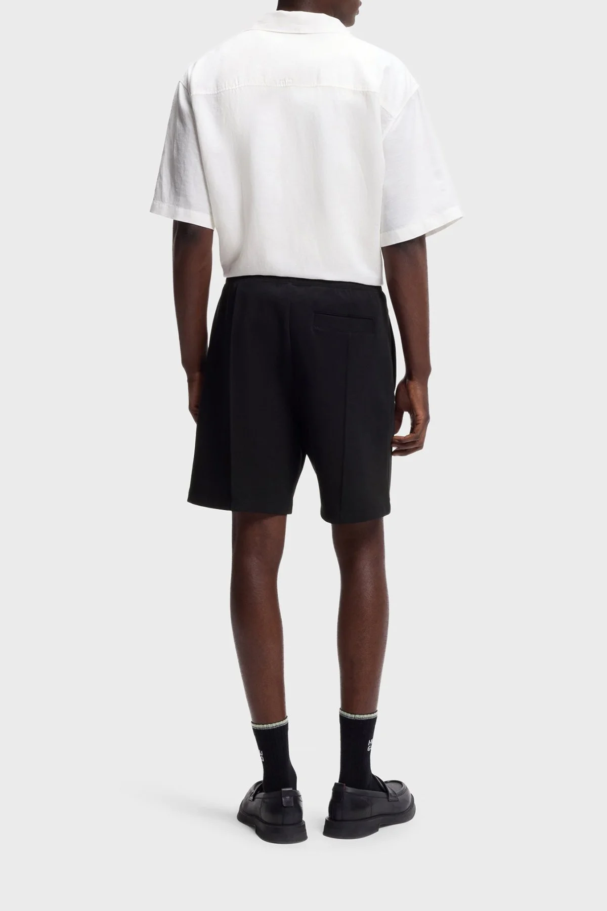 Hugo Pamuklu Regular Fit Logolu Normal Bel Erkek Şort 50562844 002 SİYAH - 3