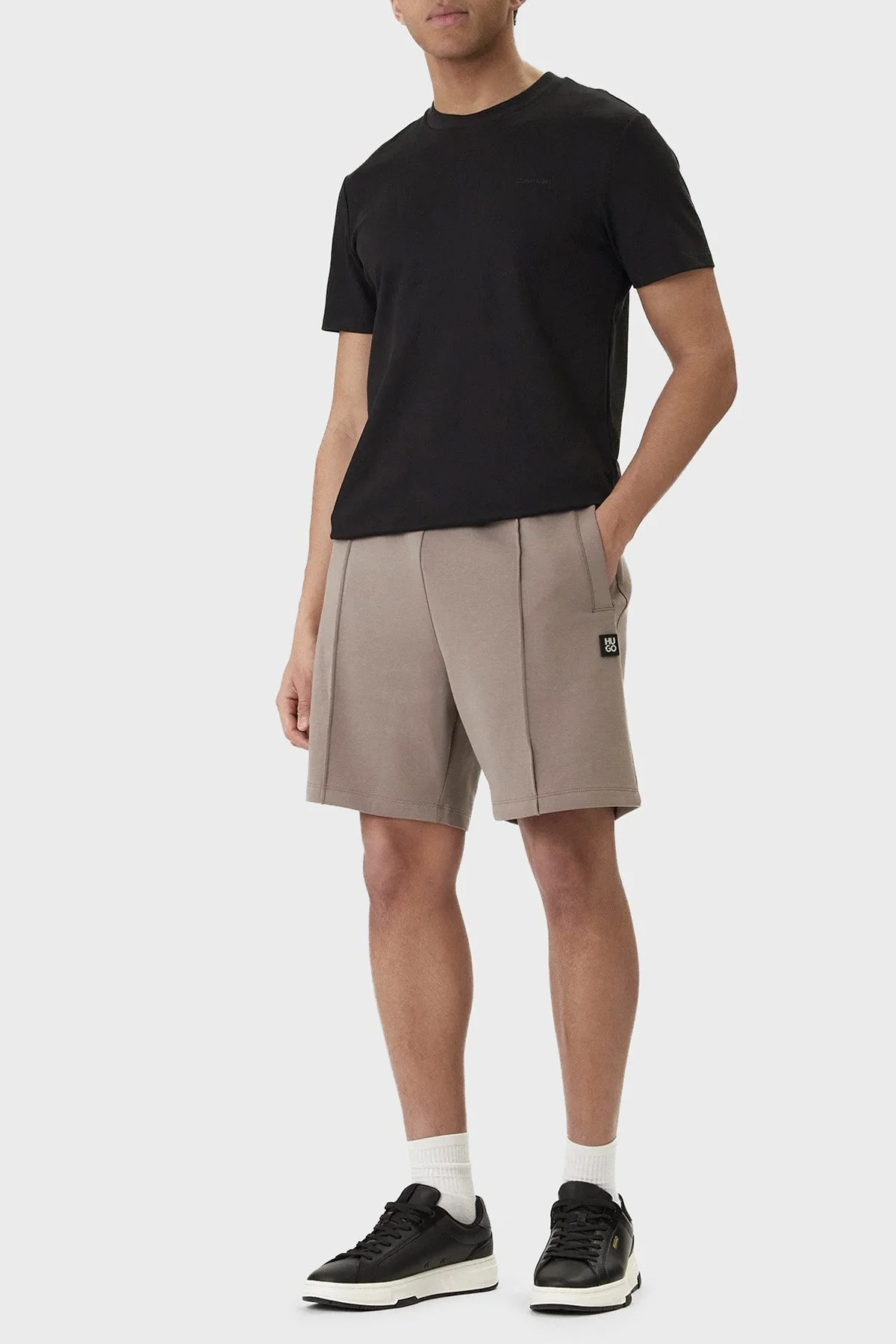 Hugo Pamuklu Regular Fit Logolu Normal Bel Erkek Şort 50562844 237 BEJ - 2