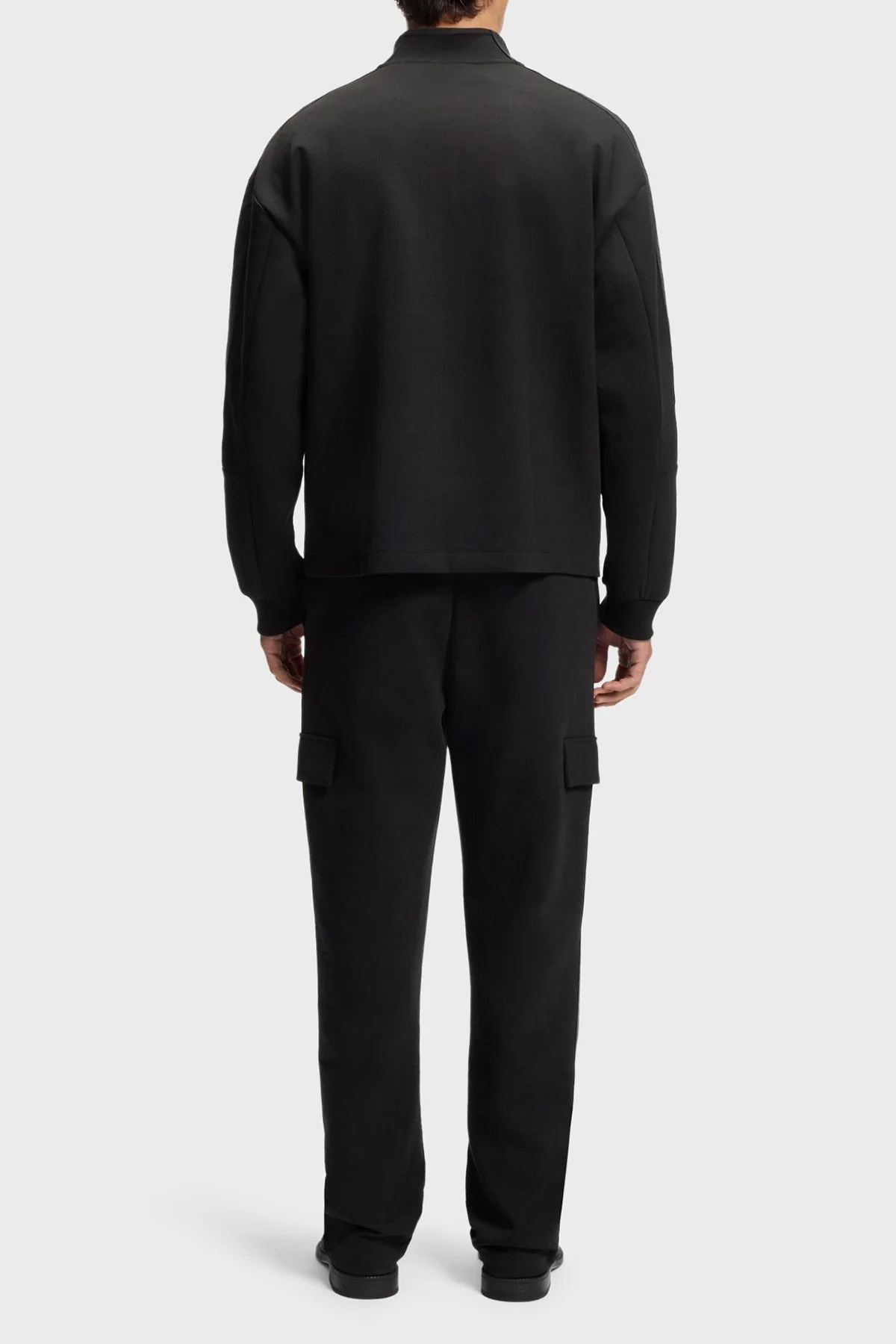 Hugo Pamuklu Regular Fit Yarım Fermuarlı Dik Yaka Erkek Sweat 50546402 001 SİYAH - 3