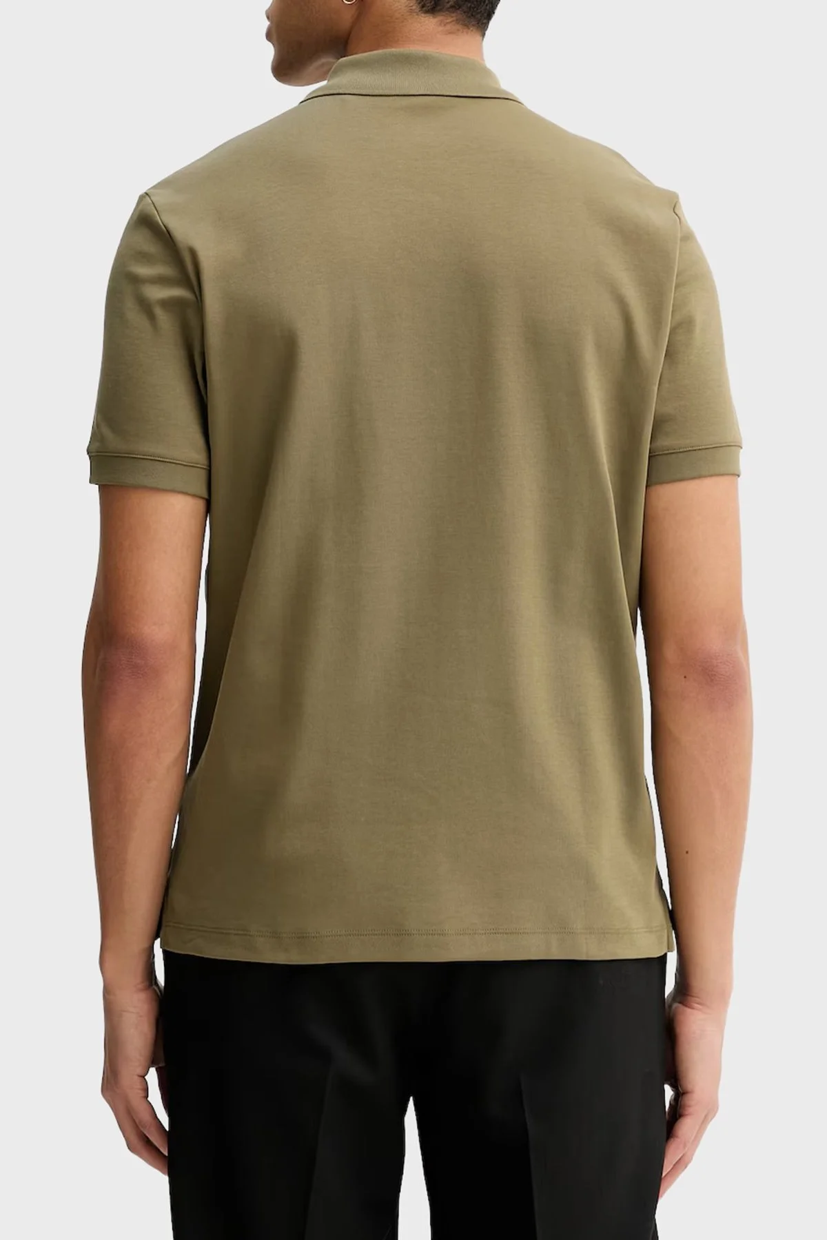 Hugo Pamuklu Regular Fit Yarım Fermuarlı Erkek Polo 50511721 389 HAKİ - 3