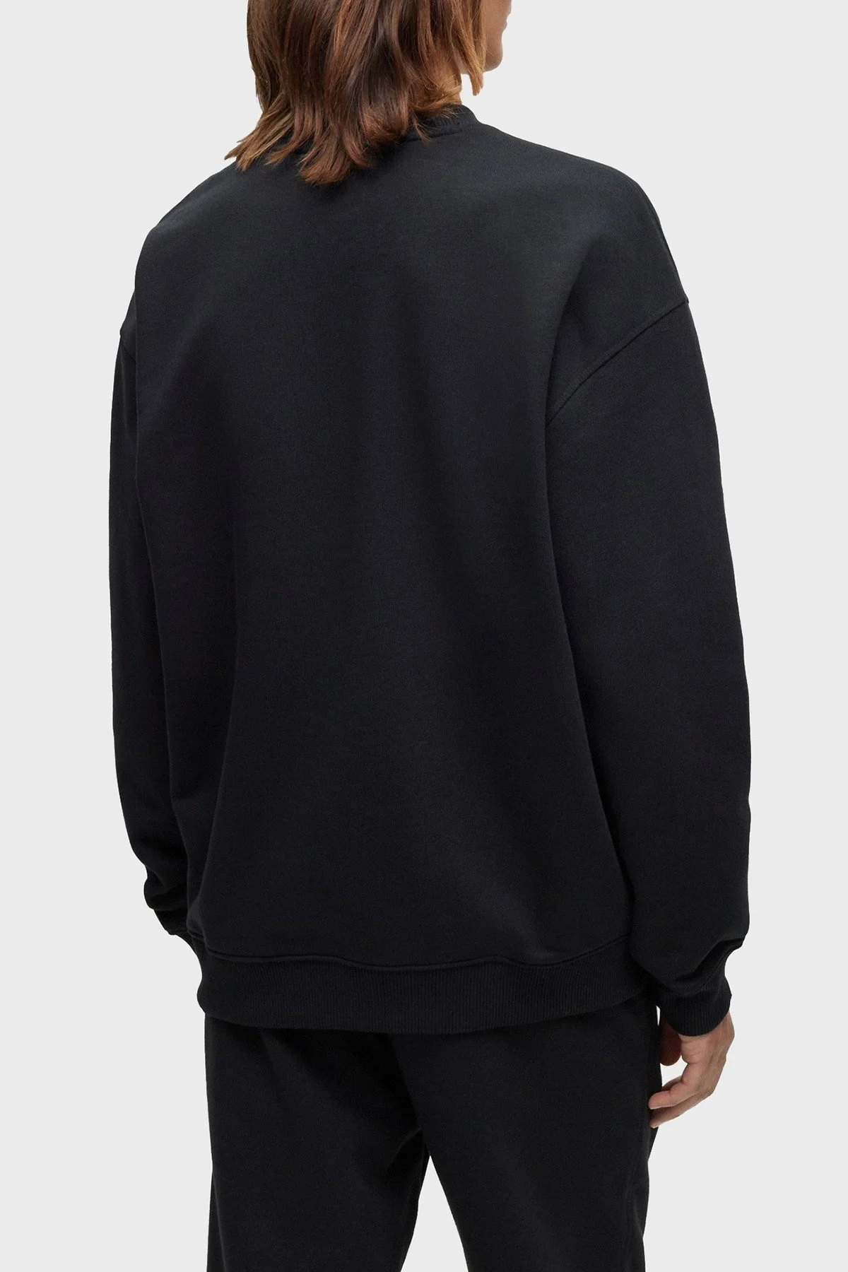 Hugo Pamuklu Relaxed Fit Bisiklet Yaka Erkek Sweat 50494558 001 SİYAH - 2