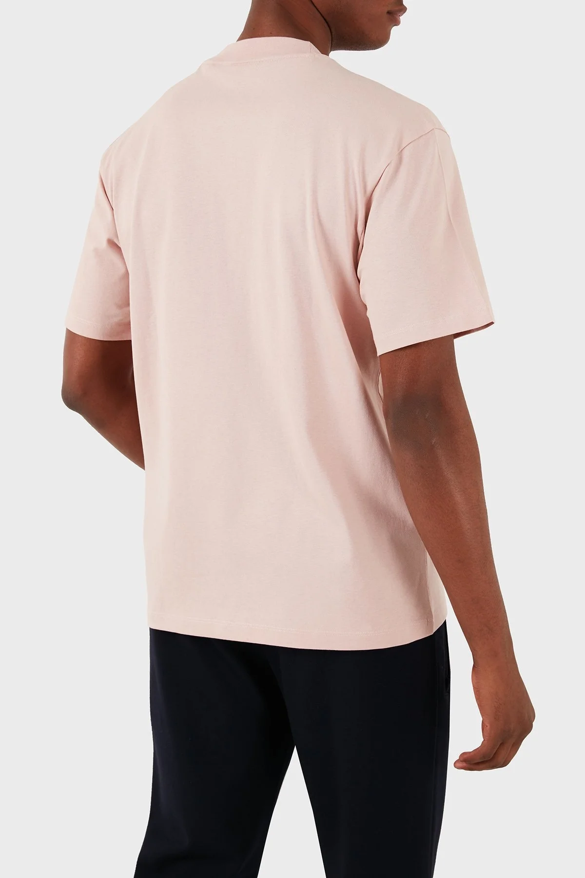 Hugo Pamuklu Relaxed Fit Erkek T Shirt 50488330 681 PUDRA - 9