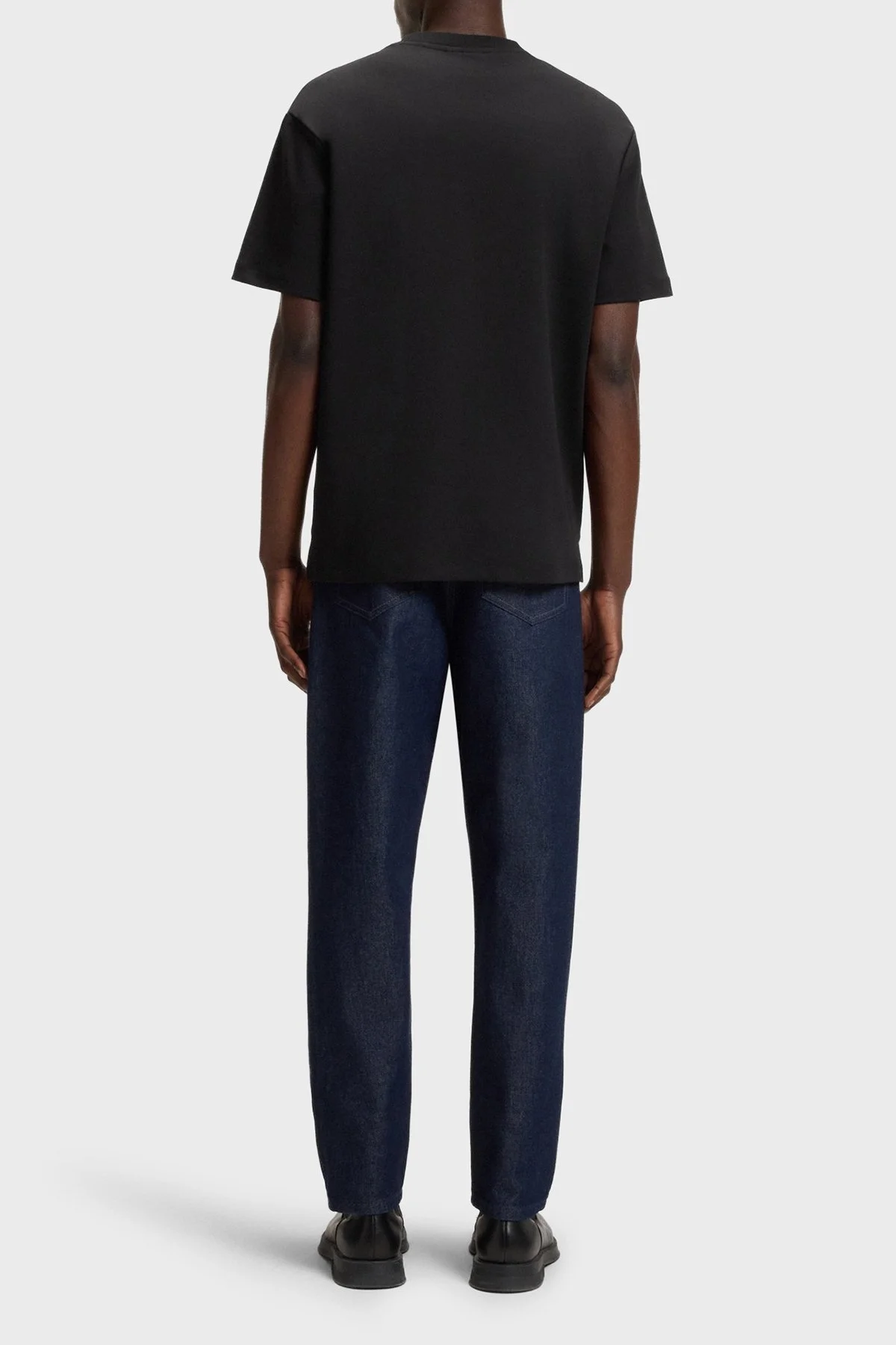 Hugo Pamuklu Relaxed Fit Fermuarlı Tek Cepli Bisiklet Yaka Erkek T Shirt 50542566 001 SİYAH - 3