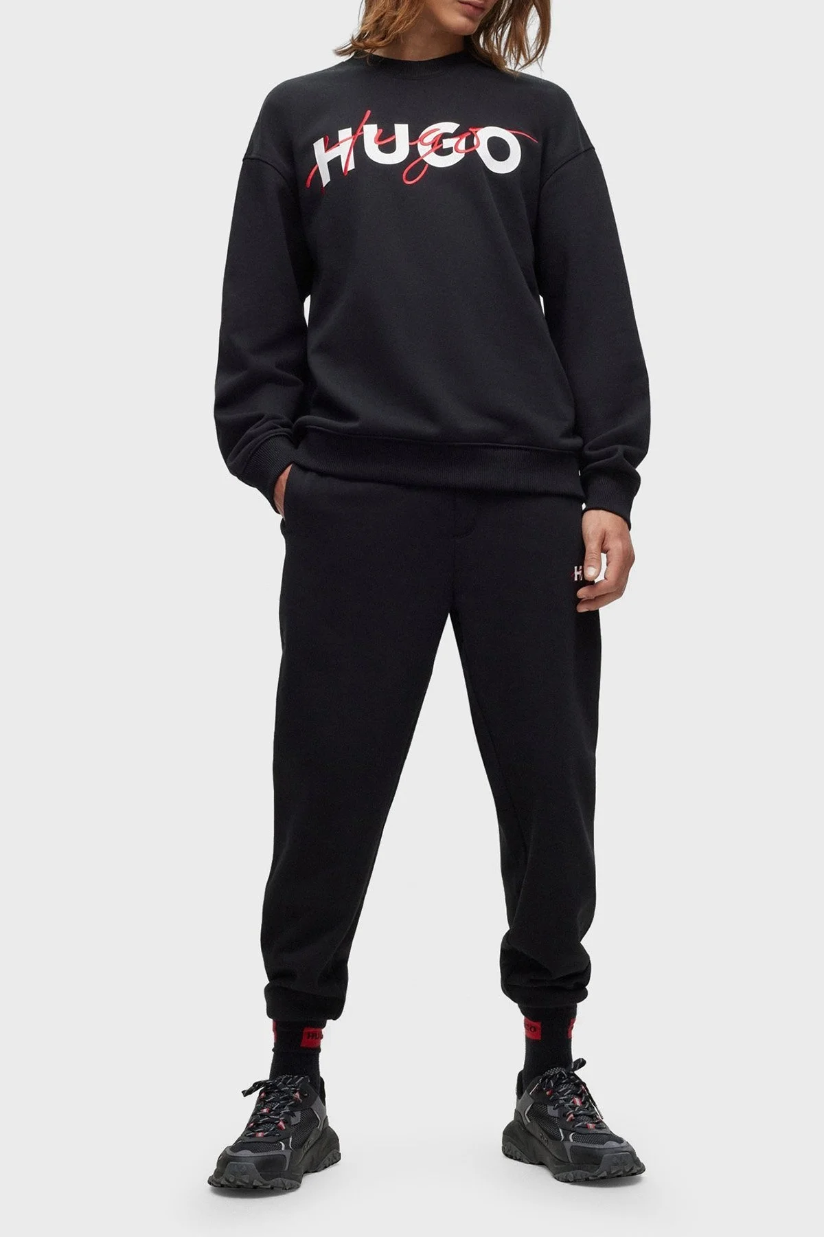 Hugo Drokko Pamuklu Relaxed Fit Jogger Spor Erkek Pantolon 50494571 001 SİYAH - 3