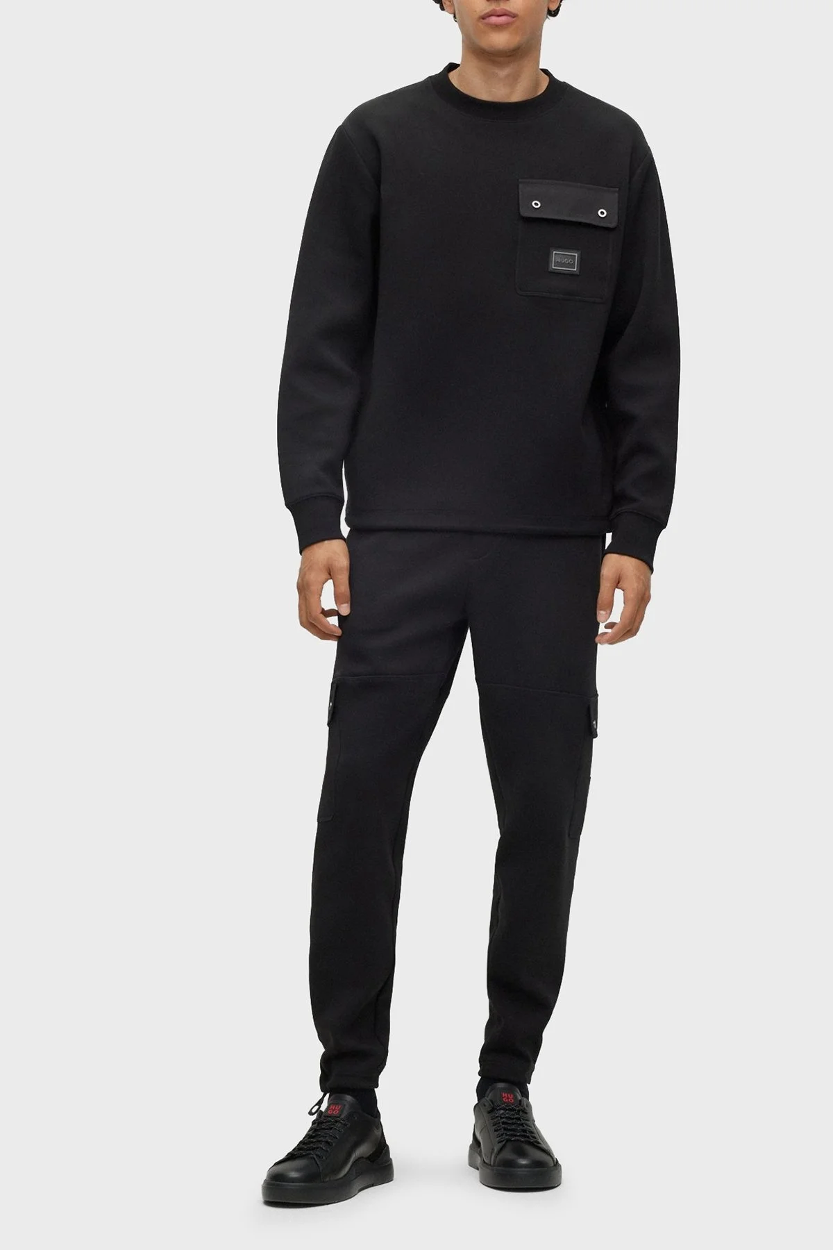 Hugo Dangkang Pamuklu Relaxed Fit Kargo Jogger Erkek Pantolon 50493044 001 SİYAH - 2