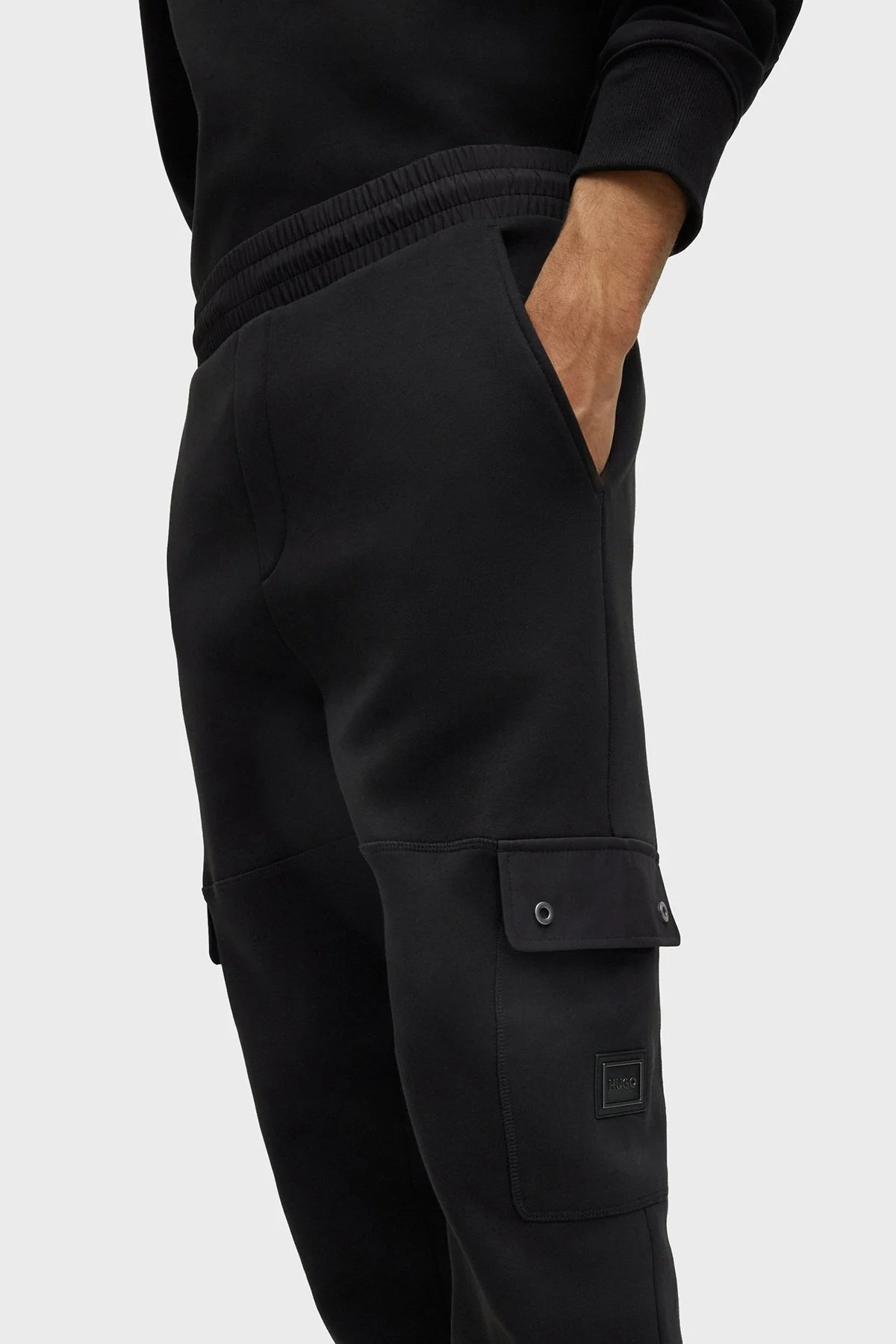 Hugo Dangkang Pamuklu Relaxed Fit Kargo Jogger Erkek Pantolon 50493044 001 SİYAH - 3