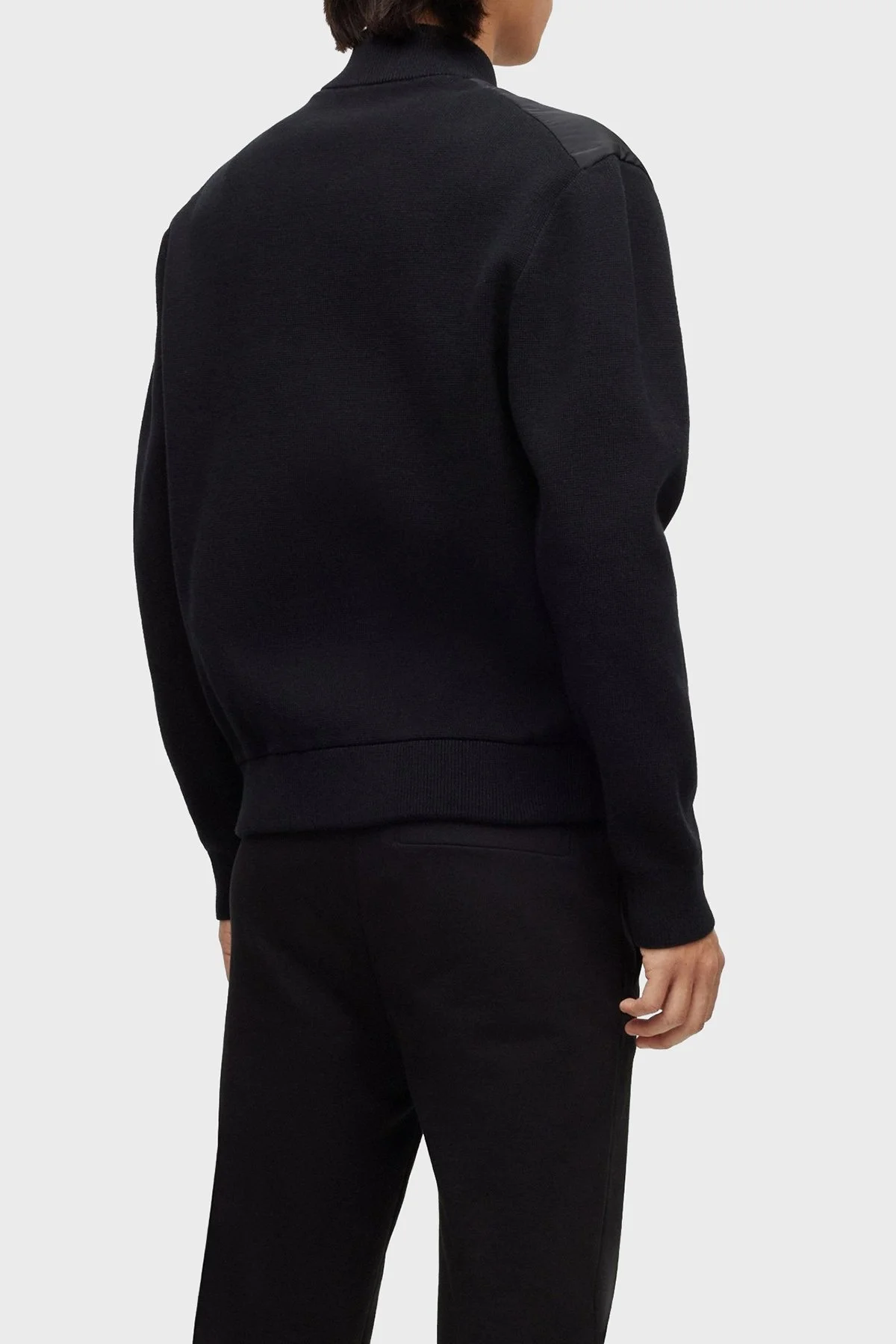 Hugo Pamuklu Relaxed Fit Kolej Yaka Bomber Erkek Ceket 50492821 001 SİYAH - 2