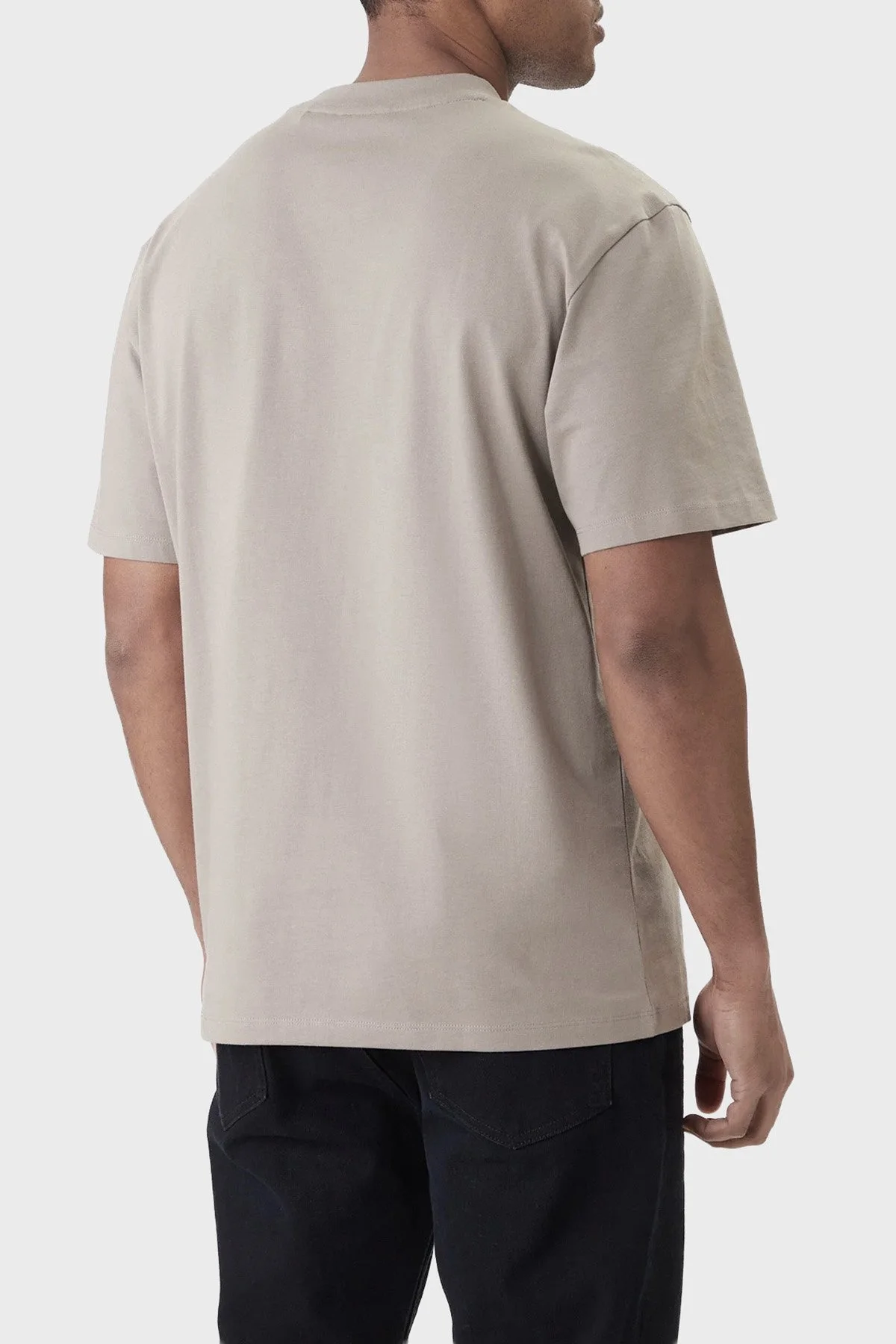 Hugo Pamuklu Relaxed Fit Logolu Bisiklet Yaka Erkek T Shirt 50557445 237 BEJ - 3