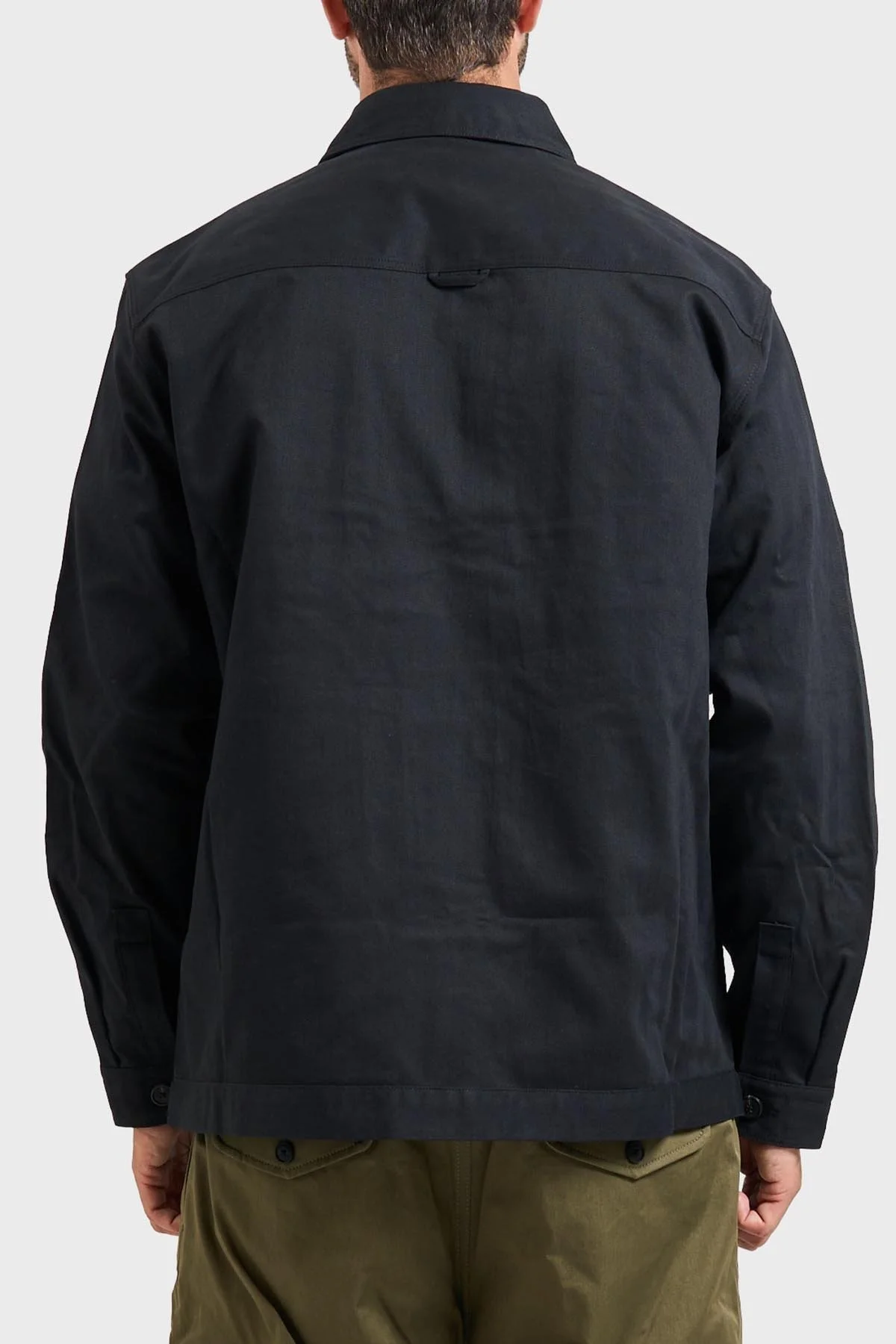 Hugo Pamuklu Relaxed Fit Logolu Fermuarlı Erkek Gömlek Ceket 50545403 001 SİYAH - 2