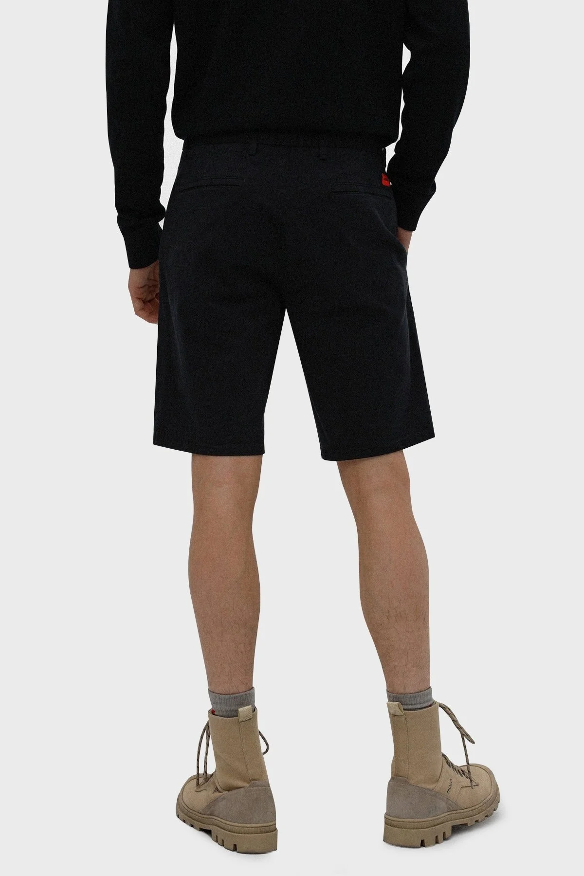 Hugo Pamuklu Slim Fit Cepli Erkek Short 50471182 001 SİYAH - 3