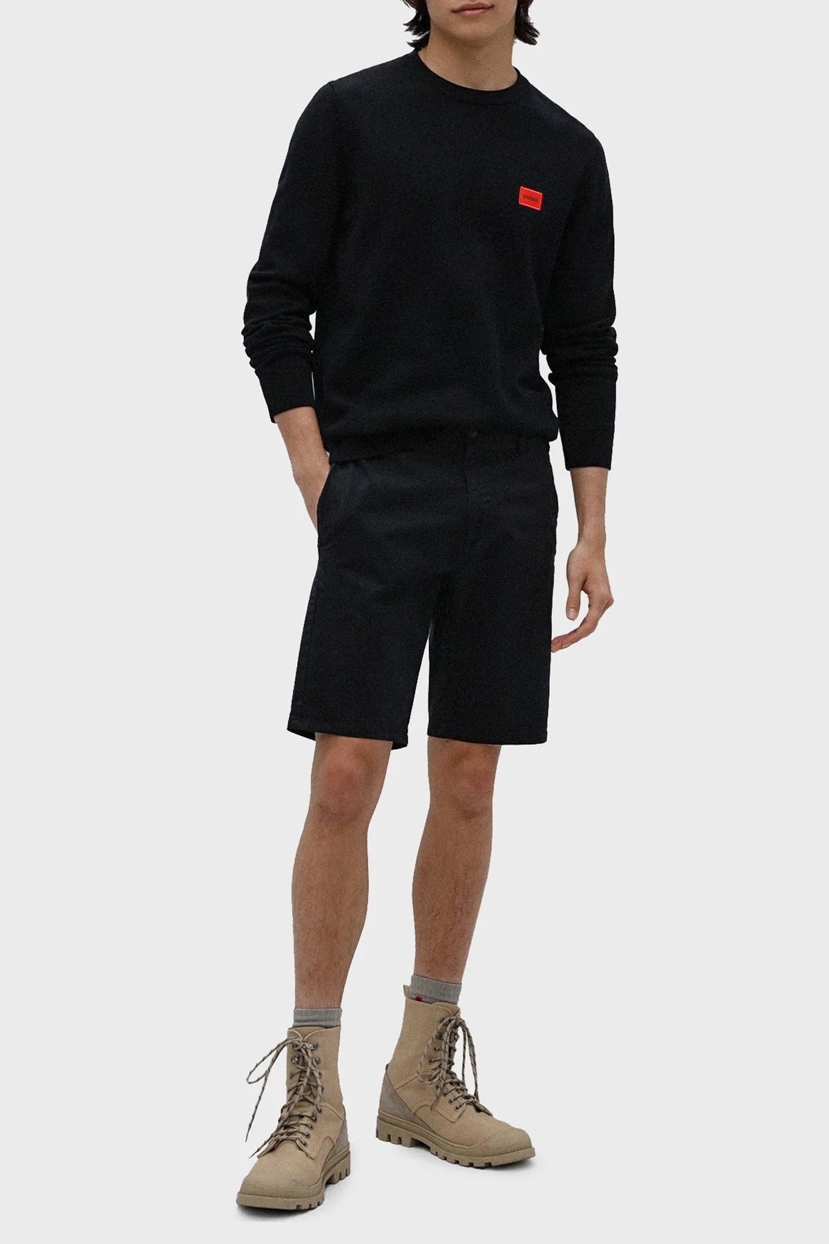 Hugo Pamuklu Slim Fit Cepli Erkek Short 50471182 001 SİYAH - 1