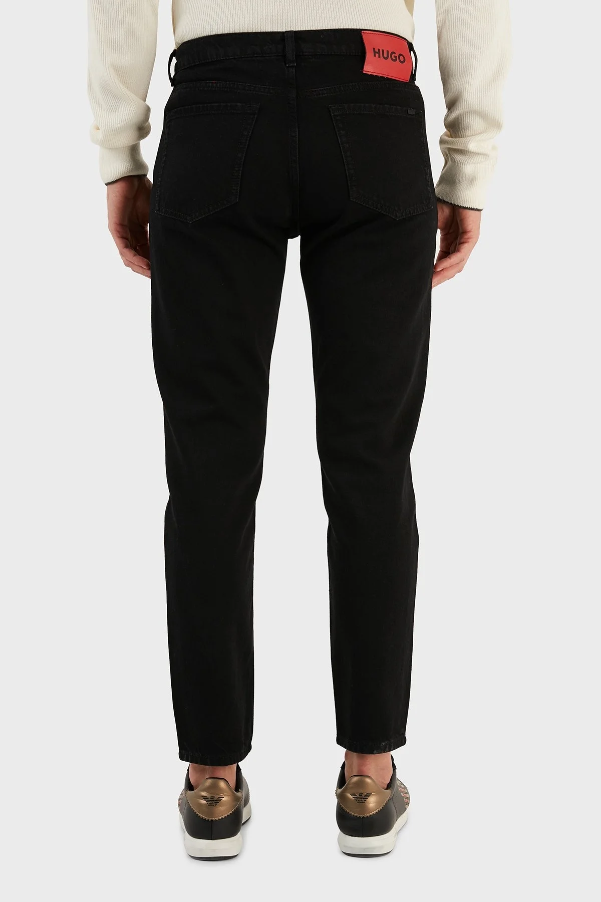 Hugo Pamuklu Slim Fit Dar Paça Jeans Erkek Kot Pantolon 50479109 002 SİYAH - 6