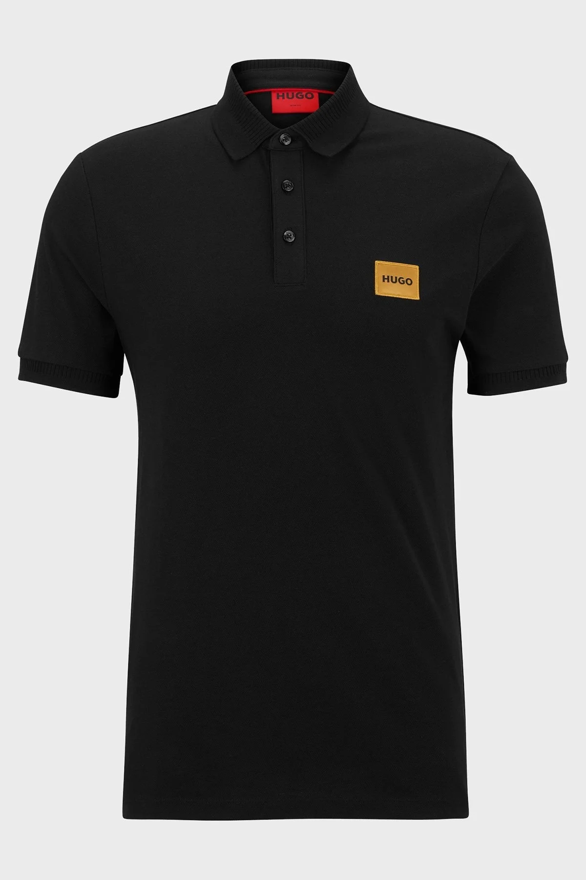Hugo Pamuklu Slim Fit Düğmeli Erkek Polo T Shirt 50484715 001 SİYAH - 5