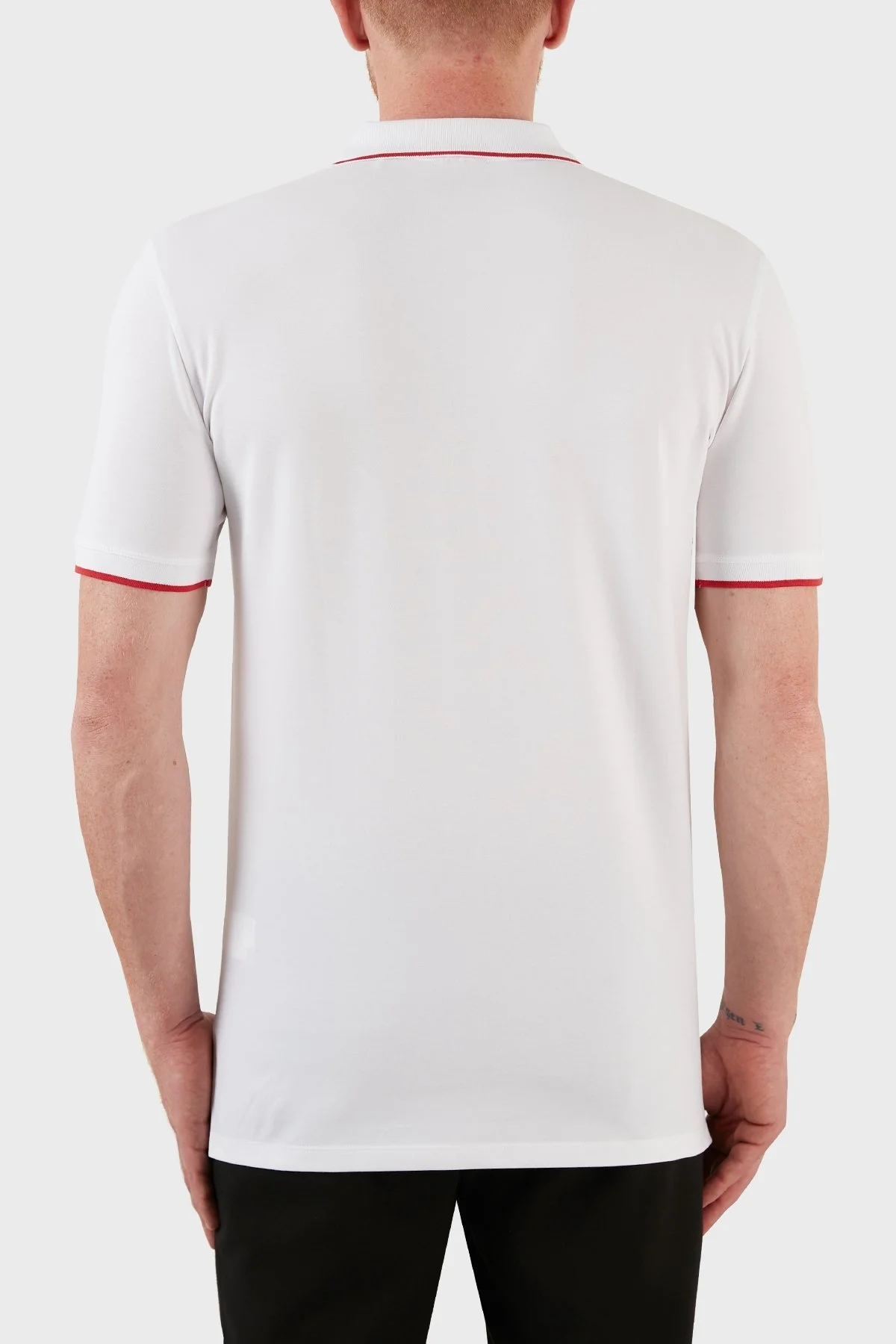 Hugo Pamuklu Slim Fit Düğmeli Polo T Shirt Erkek Polo Yaka T Shirt 50467344 100 BEYAZ - 6