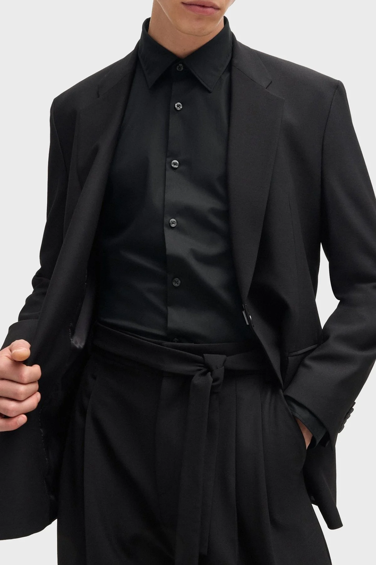 Hugo Pamuklu Slim Fit Erkek Gömlek 50505315 001 SİYAH - 4